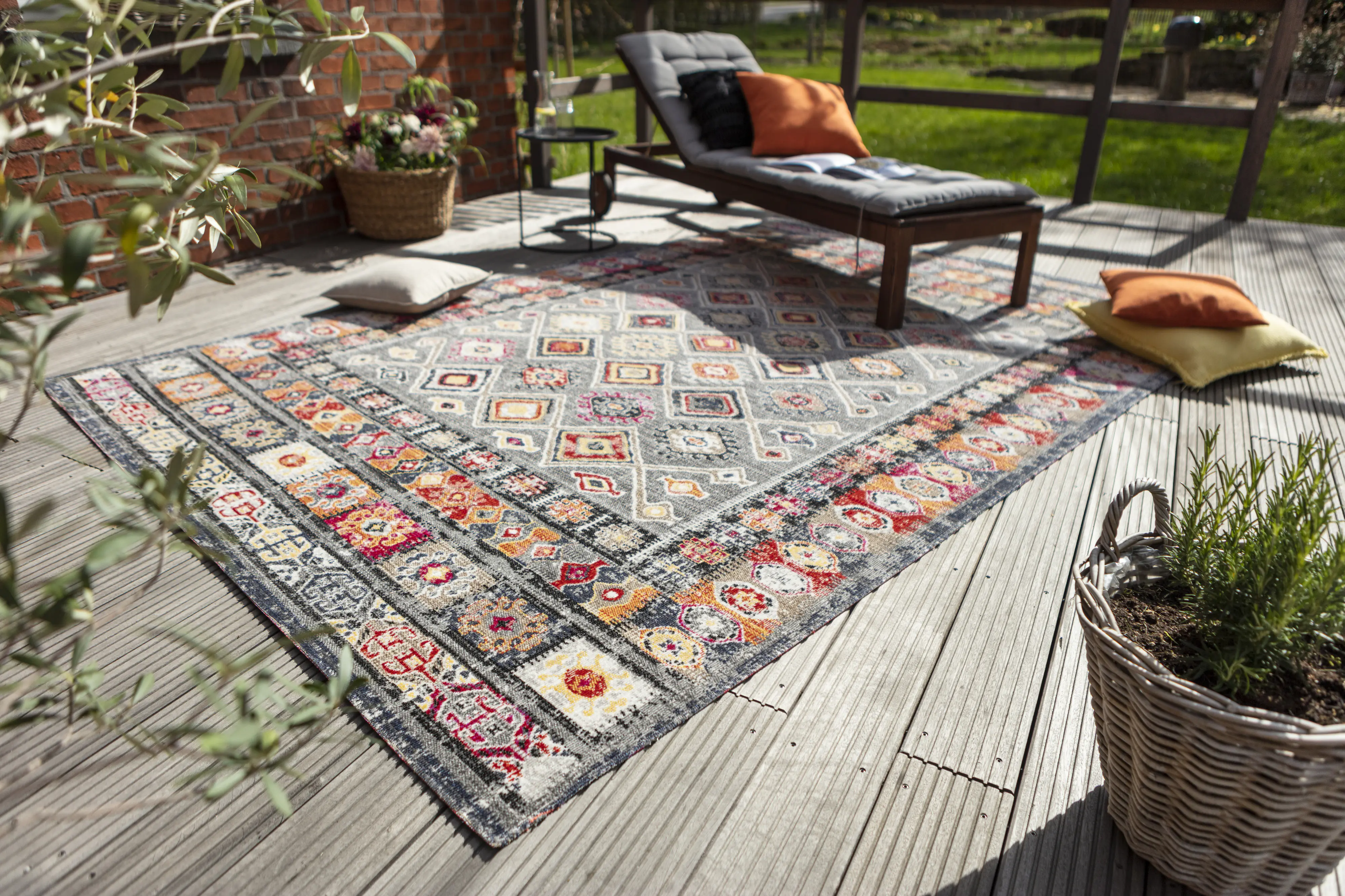 Andiamo In- und Outdoorteppich Bonnie multicolor hell, 120 x 170 cm
