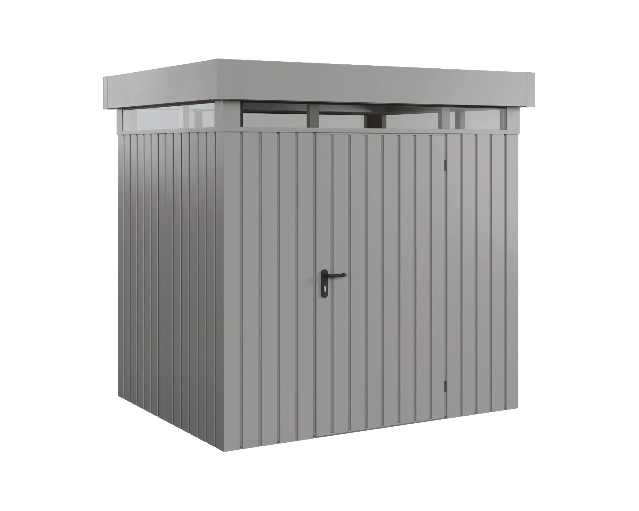EcoStar Metallgerätehaus Euroline EFD4 LB graualuminium 214 x 166 cm 1-flg.