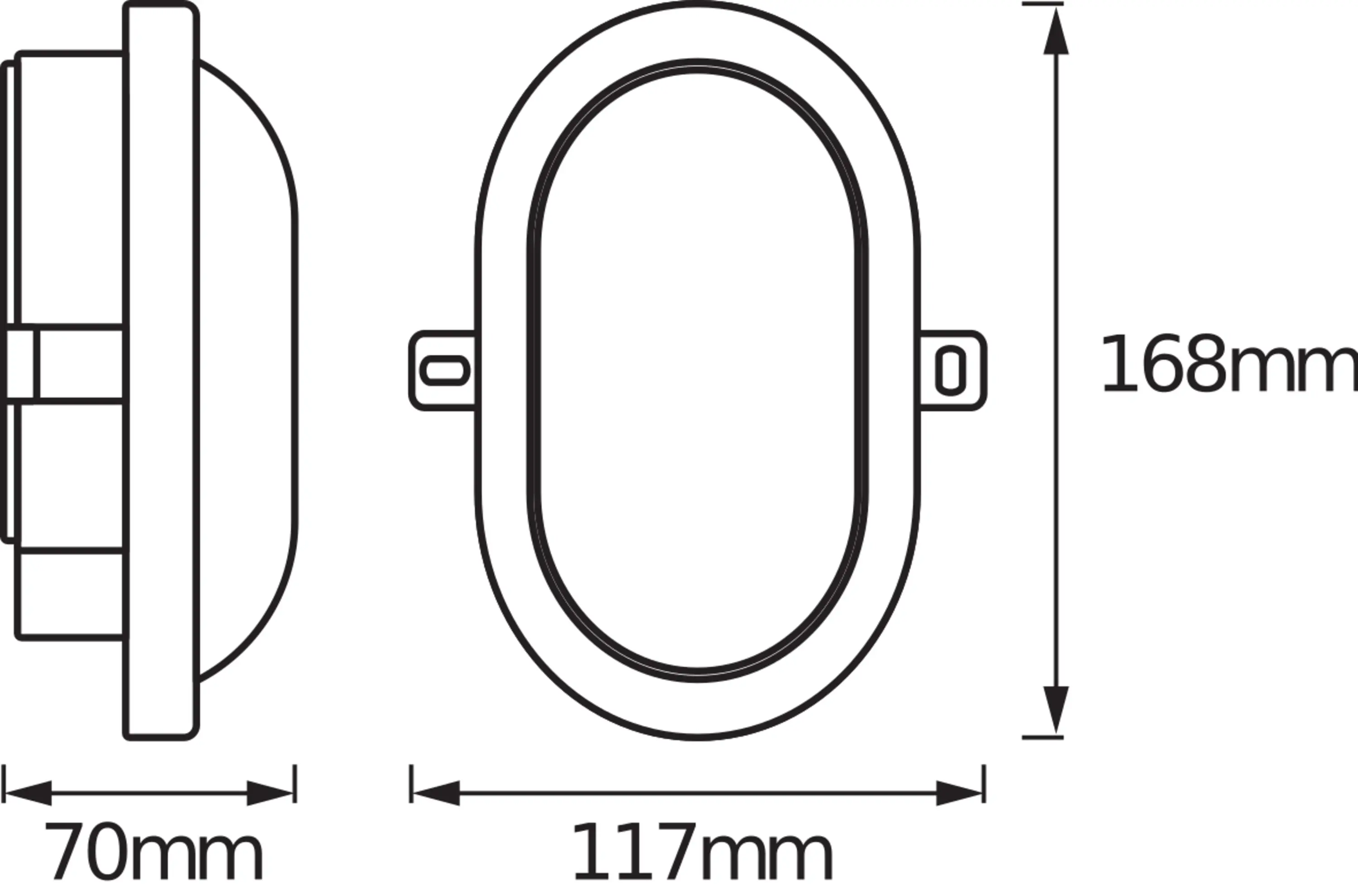Osram LED Ovalleuchte Bulkhead 6 W weiß kaltweiß