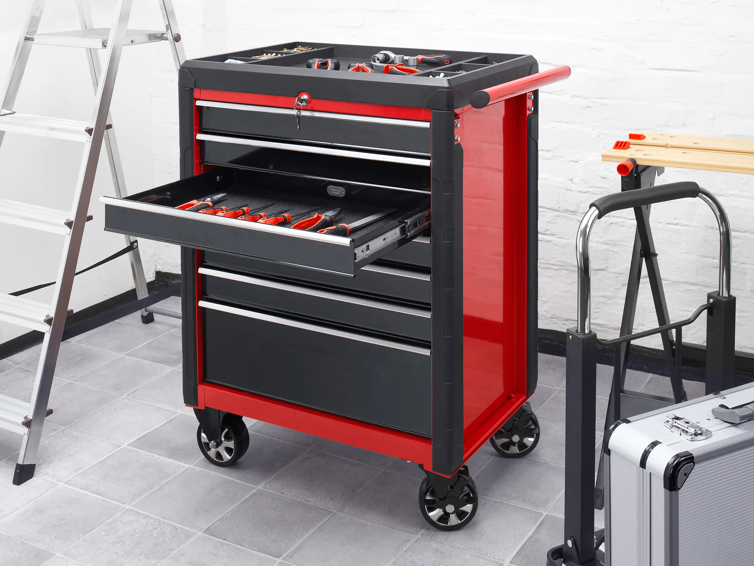 Primaster Werkstattwagen 78 x 47 x 97 cm bis 150 kg unbestückt
