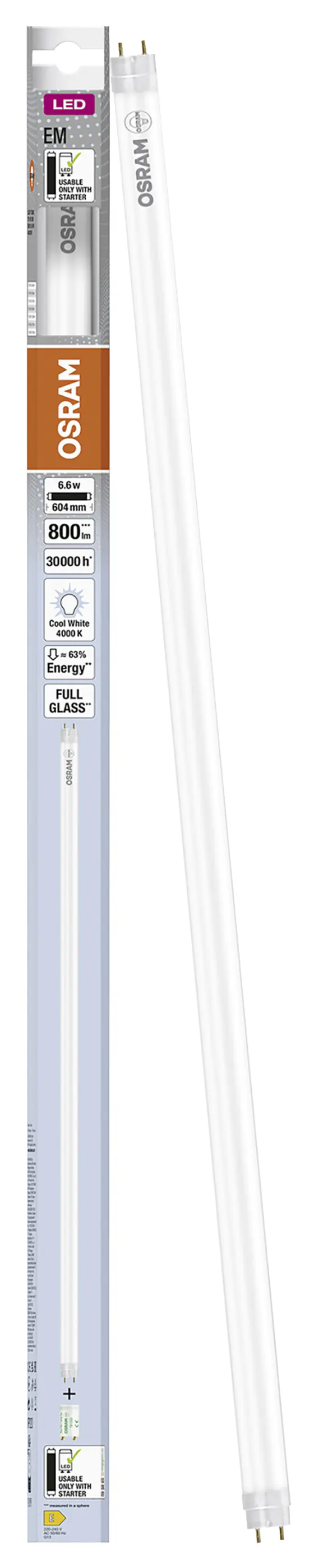 Osram LED Röhre 60 cm G13 6,6 W neutralweiß