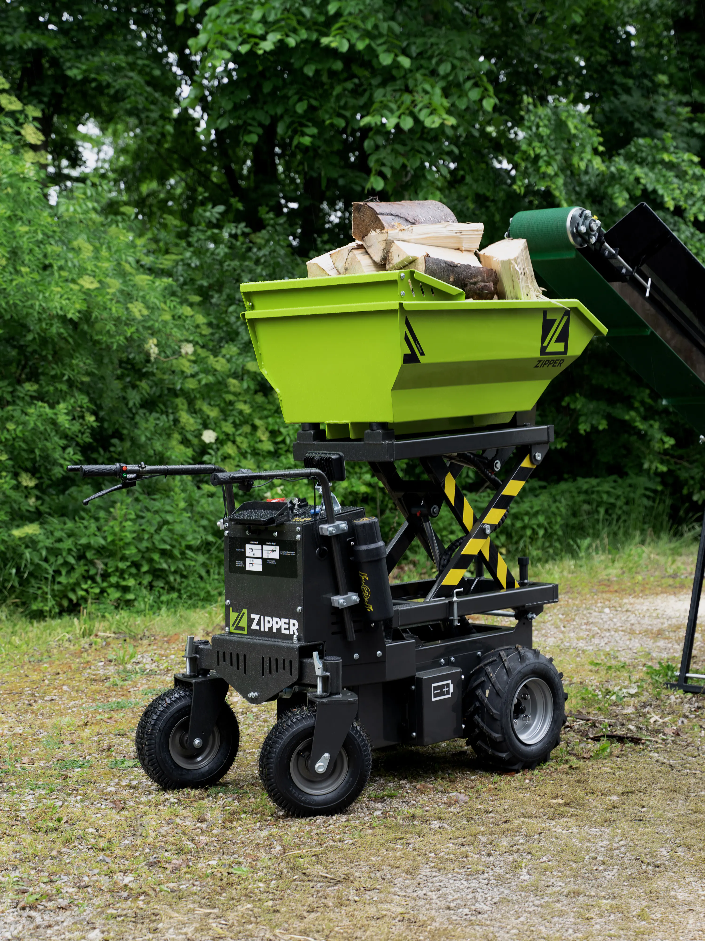 Zipper Elektro-Rad-Dumper ZI-ED600HKS mit Scherenhubfunktion