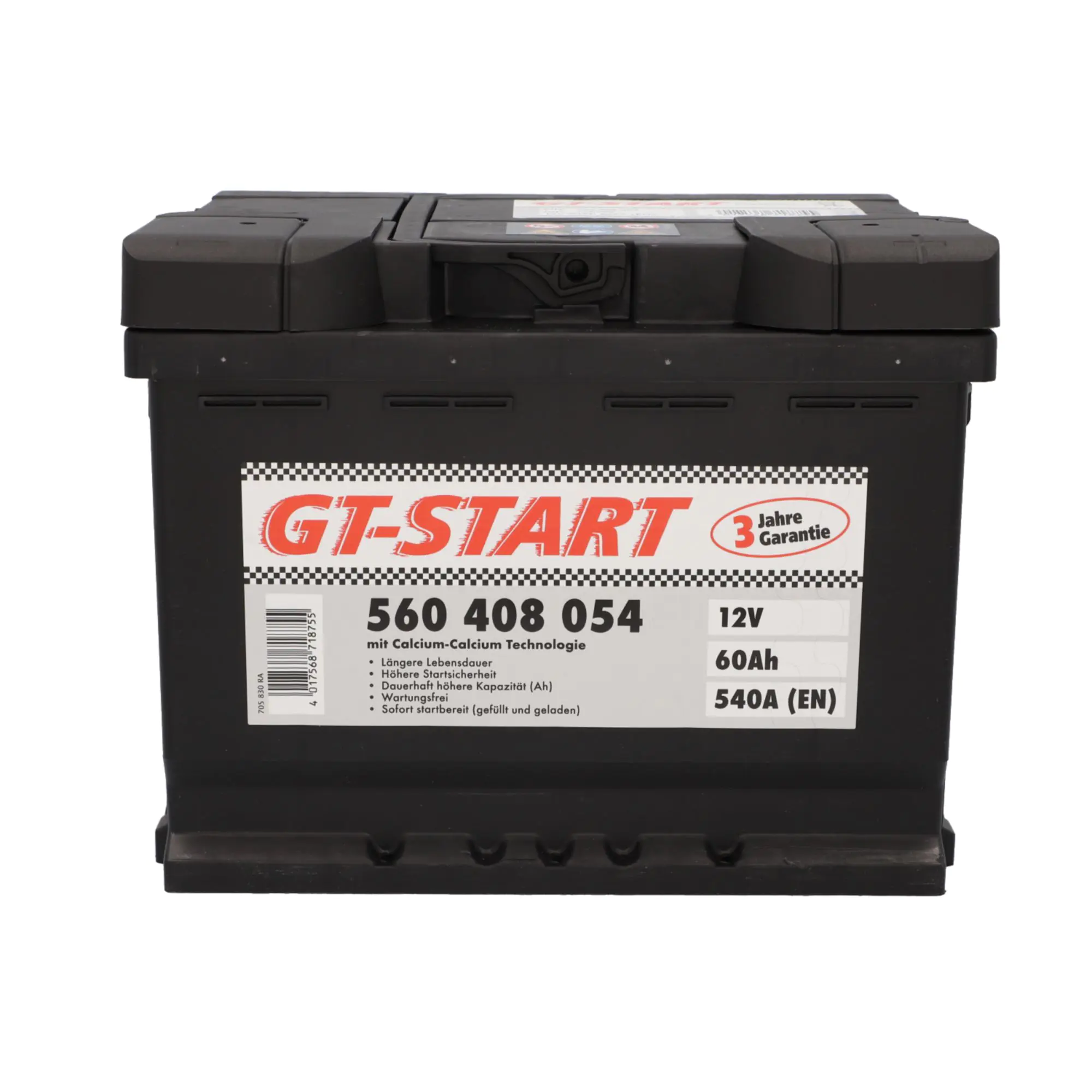 GT-Start Starterbatterie SLI 60Ah 540A 560 408 054