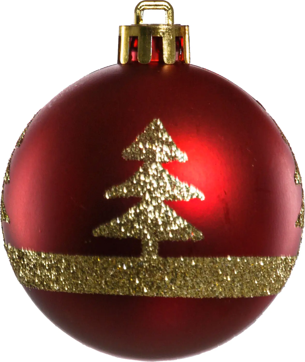 TrendLine Weihnachtskugeln bruchfest, langlebig Ø 6 cm rot mattiert 6 Stück