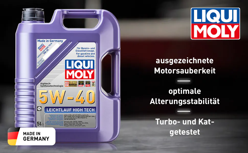 Liqui Moly Motoröl Leichtlauf High Tech 5W-40 5 L
