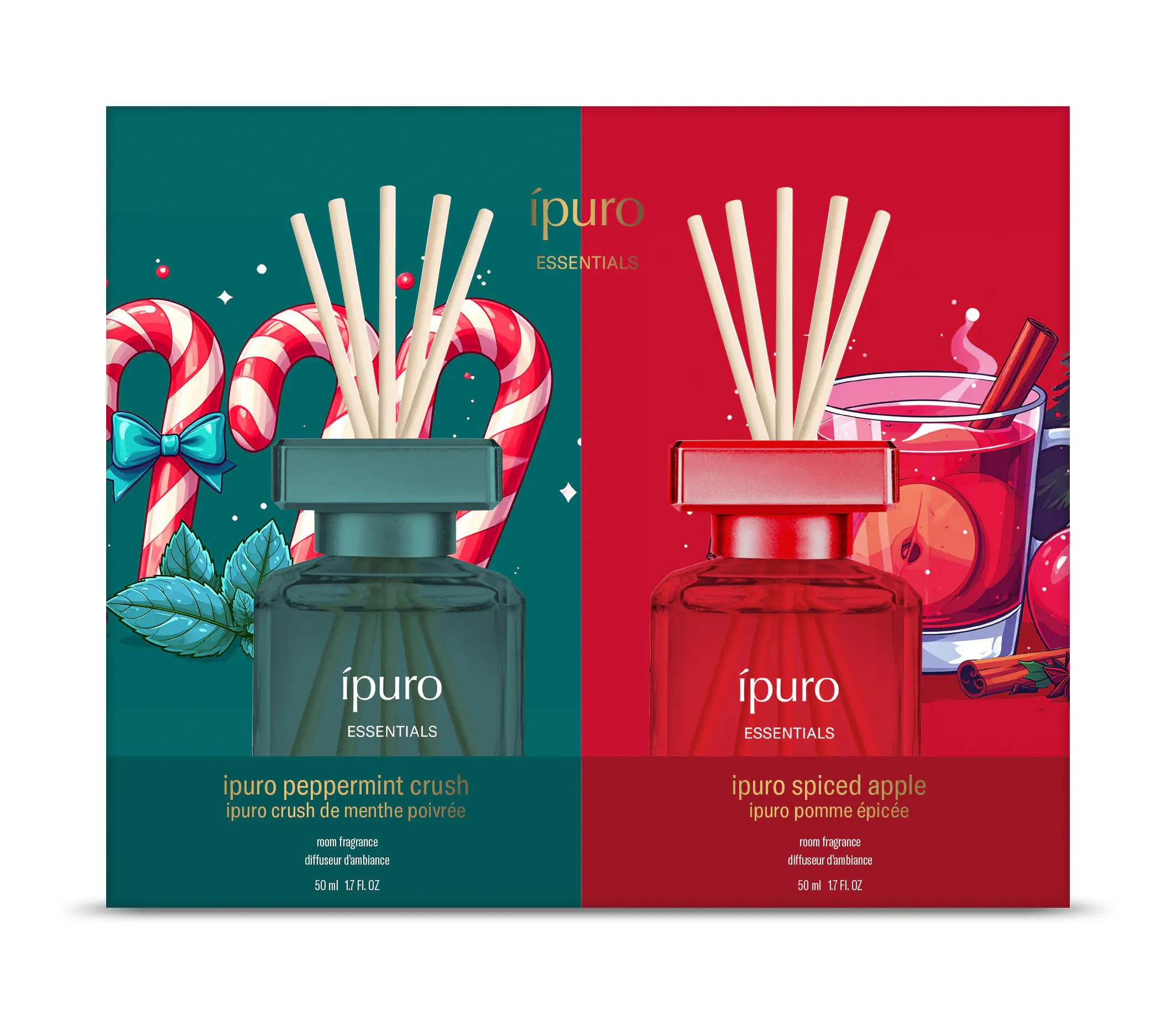ipuro Raumduft Essentials Peppermint & Apple 2 x 50 ml