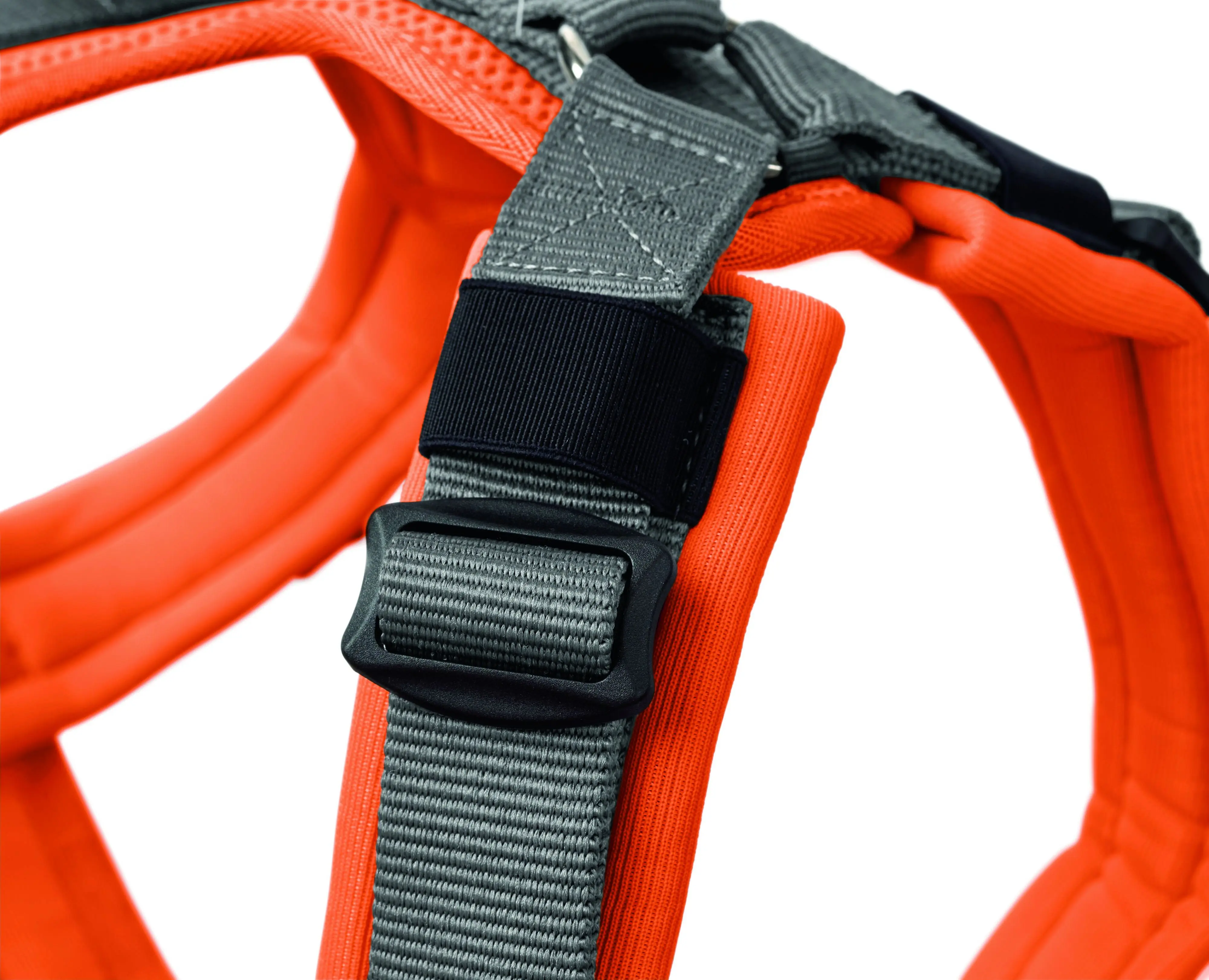 Hunter Hundegeschirr Maldon Up mit Griff M-L orange/grau