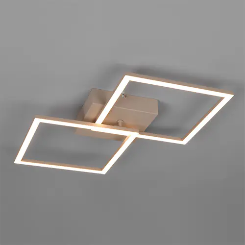 Reality LED-Deckenleuchte Trail warm beige schwenkbar 60 x 35,2 cm