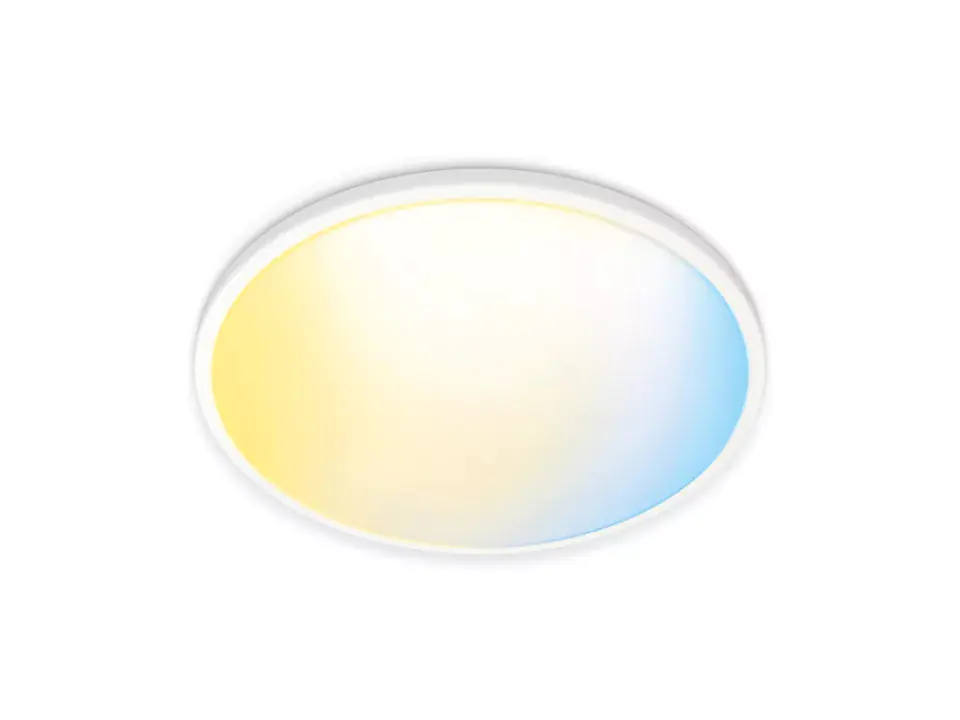 WIZ LED-Deckenleuchte SuperSlim 24 x 2 cm 14W warmweiß bis kaltweiß smart weiß
