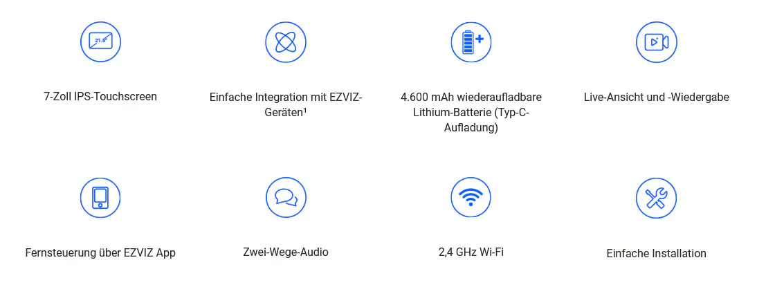 Ezviz Wlan 7 Zoll Touchscreen Monitor SD7