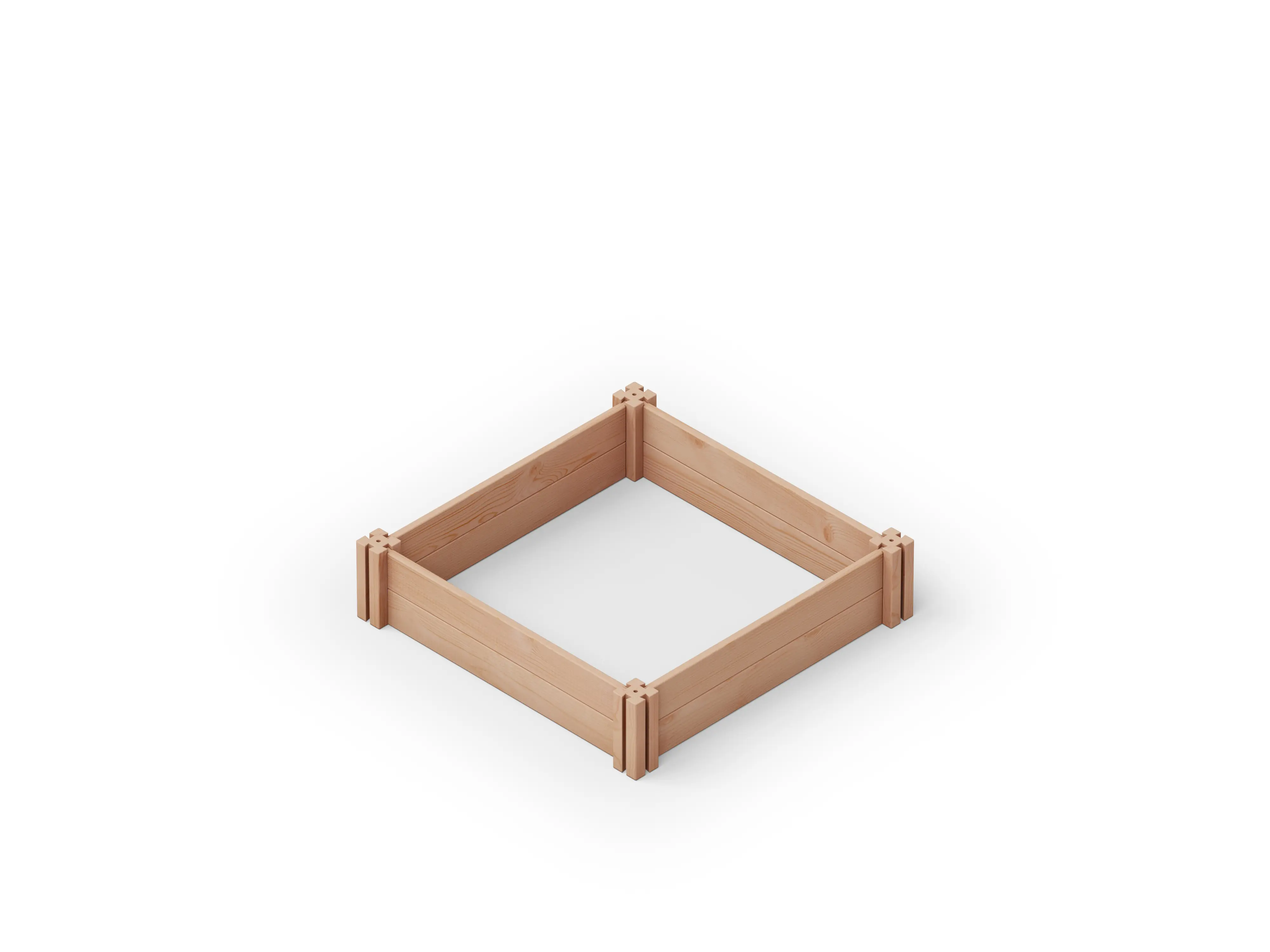 Upyard Hochbeet Puzzle Modular Holz 85 x 85 cm natur
