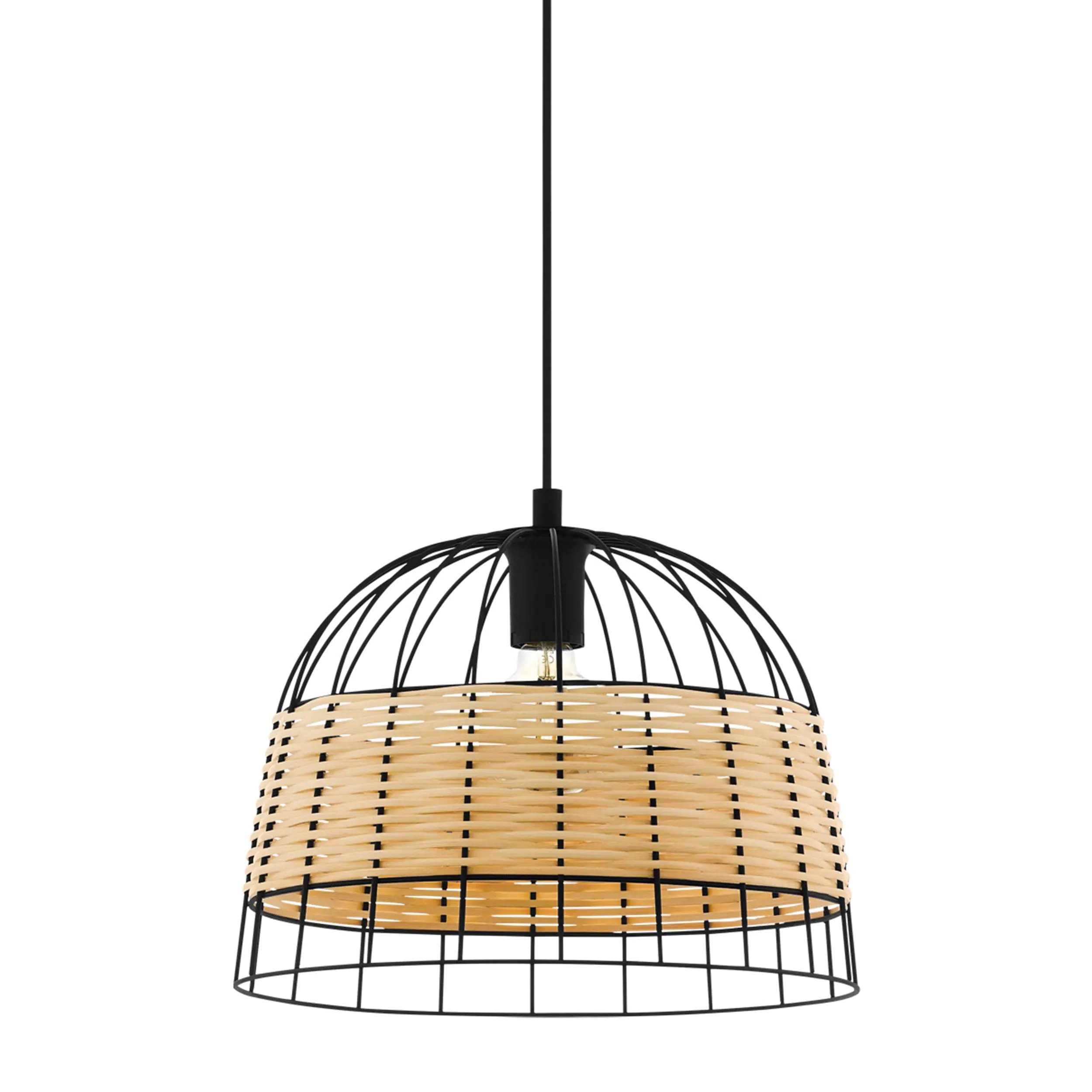 Eglo Pendelleuchte Anwick natur Ø 37 cm E27, max. 60 W