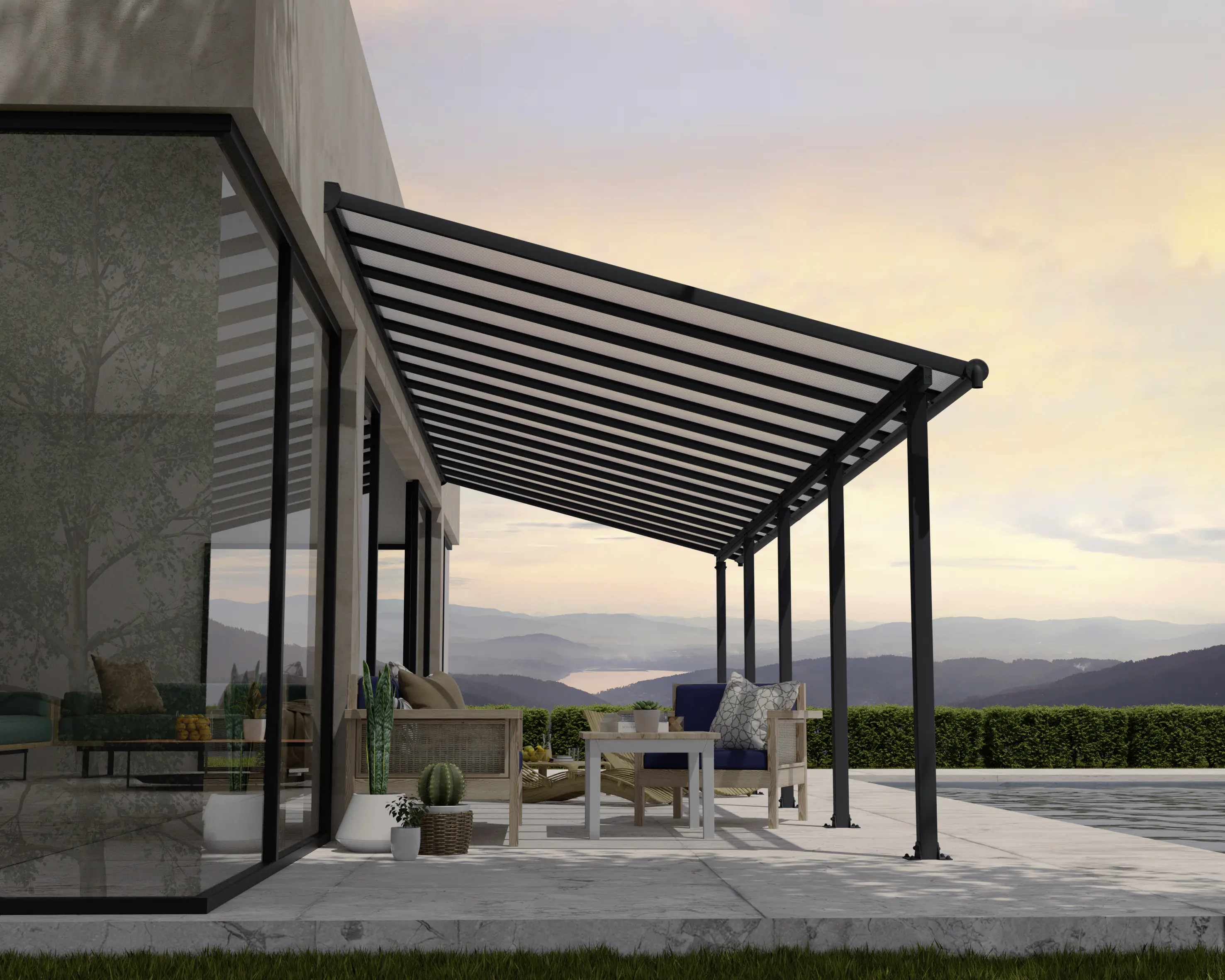 Canopia Terrassenüberdachung Olympia 3x9.2