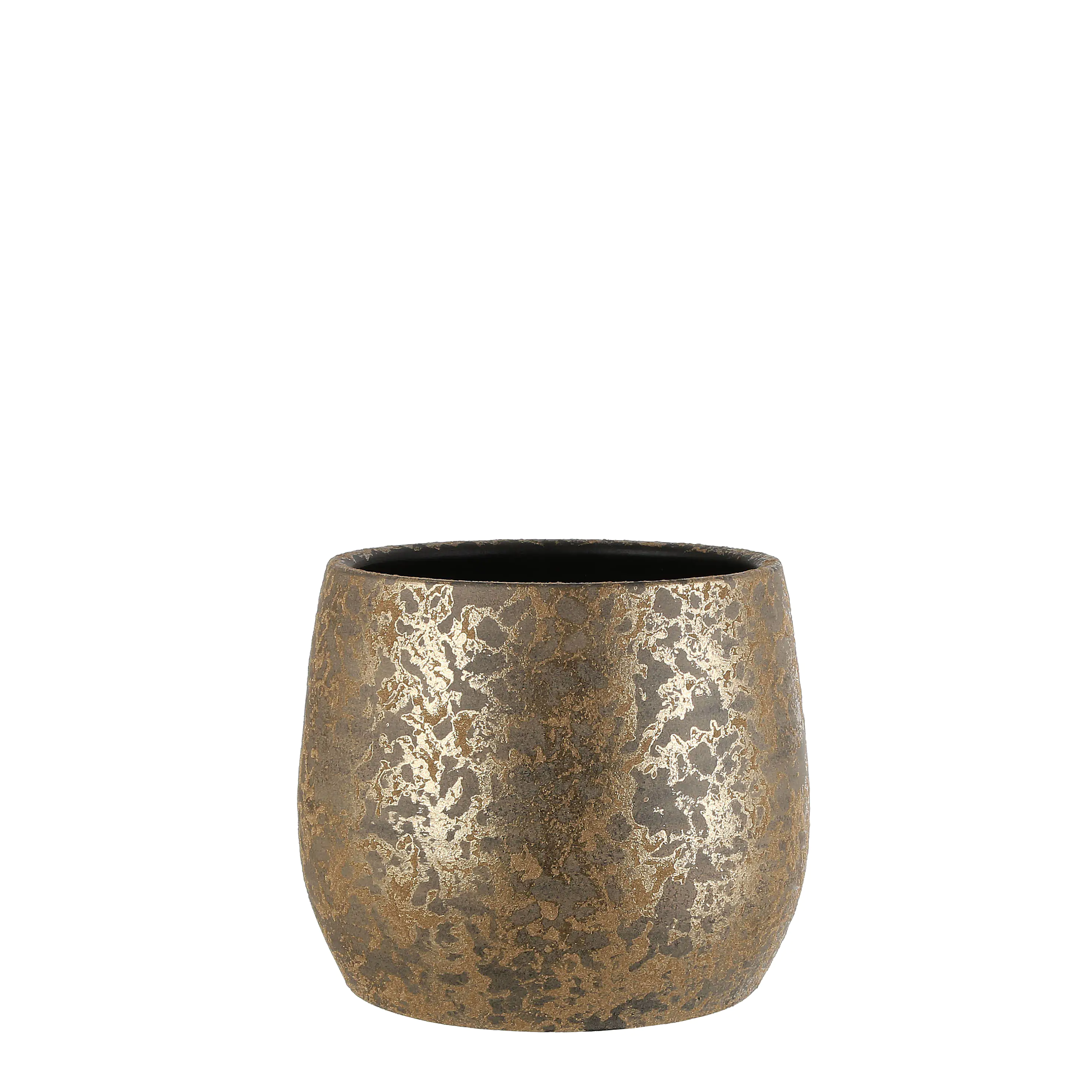 Mica Decorations Blumentopf Terracotta Clemente Ø 32 x 25,5 cm gold