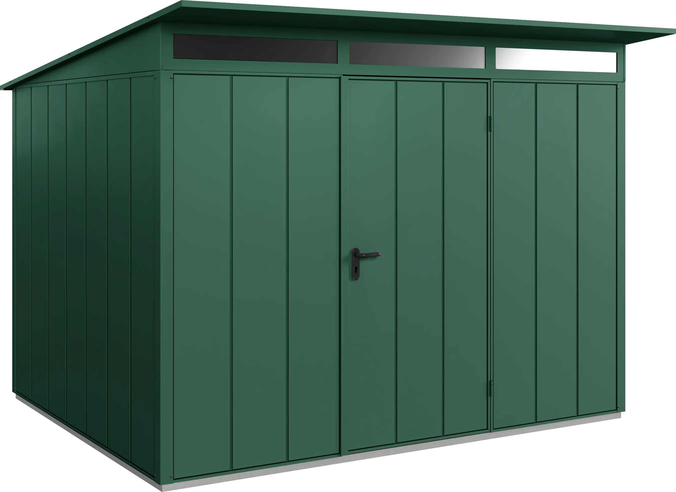 EcoStar Gerätehaus Elegant-P Typ 3 moosgrün 312,7 x 283,4 x 232,3 cm