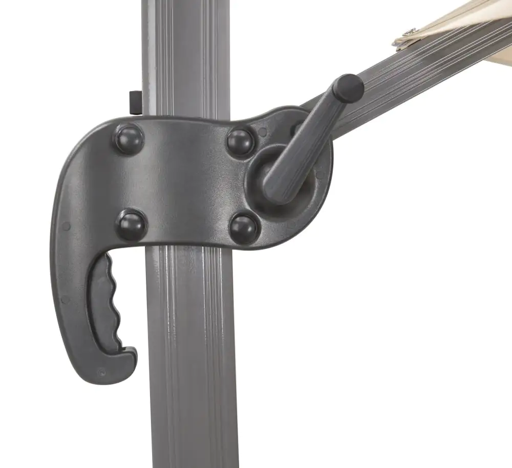Schneider Ampelschirm Rhodos Rondo anthrazit, Ø 350 cm