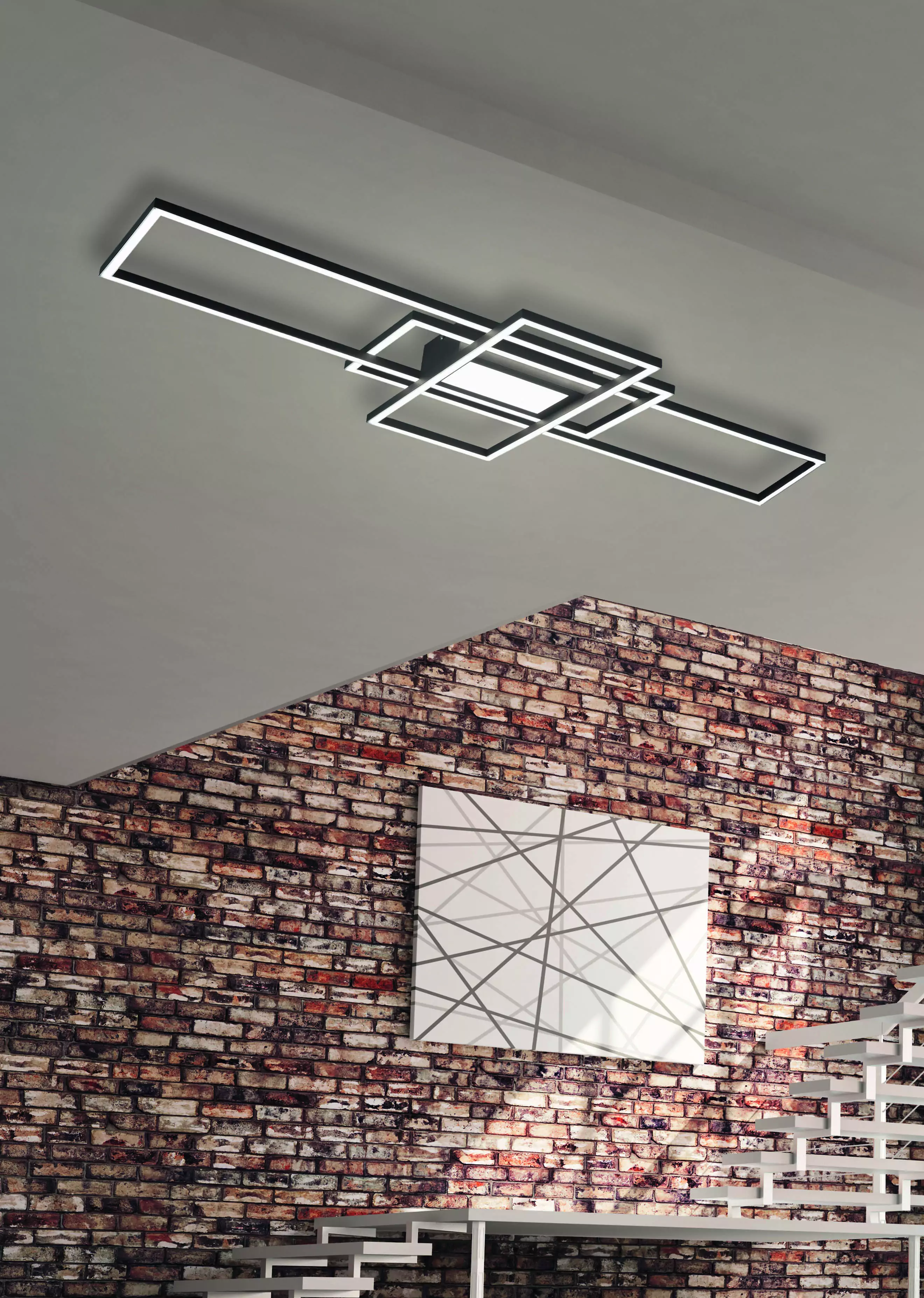 Trio Leuchten LED Deckenleuchte IRVINE anthrazit