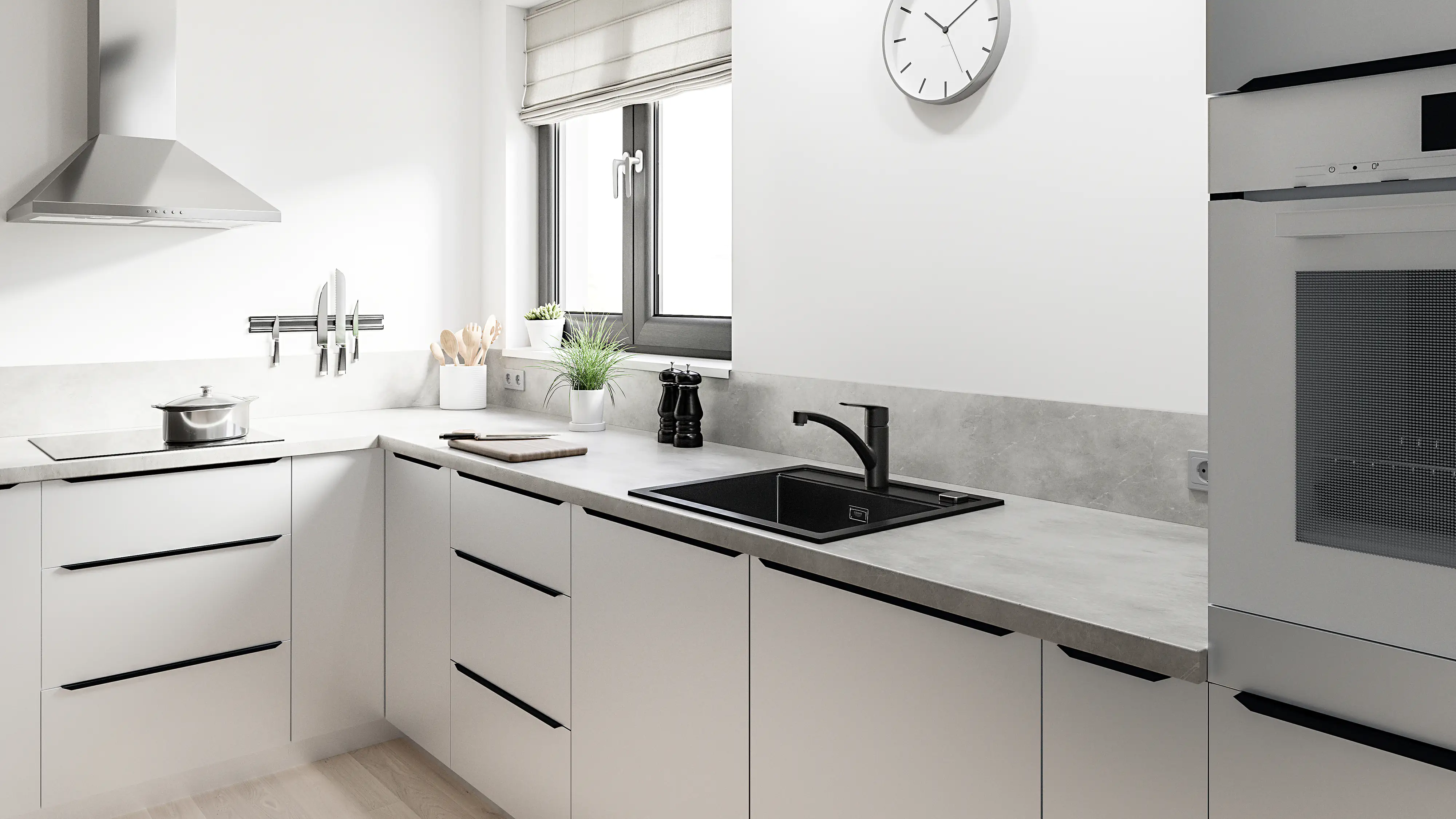 Grohe Quickfix Küchenarmatur START schwarz matt