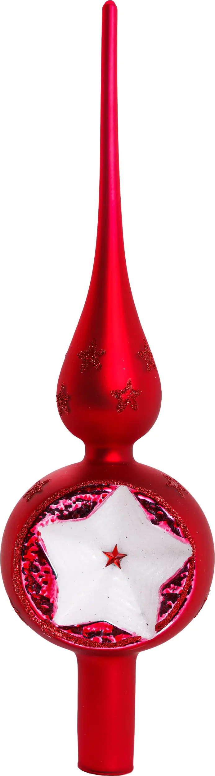 Kaemingk Baumspitze weihnachtsrot 31 cm