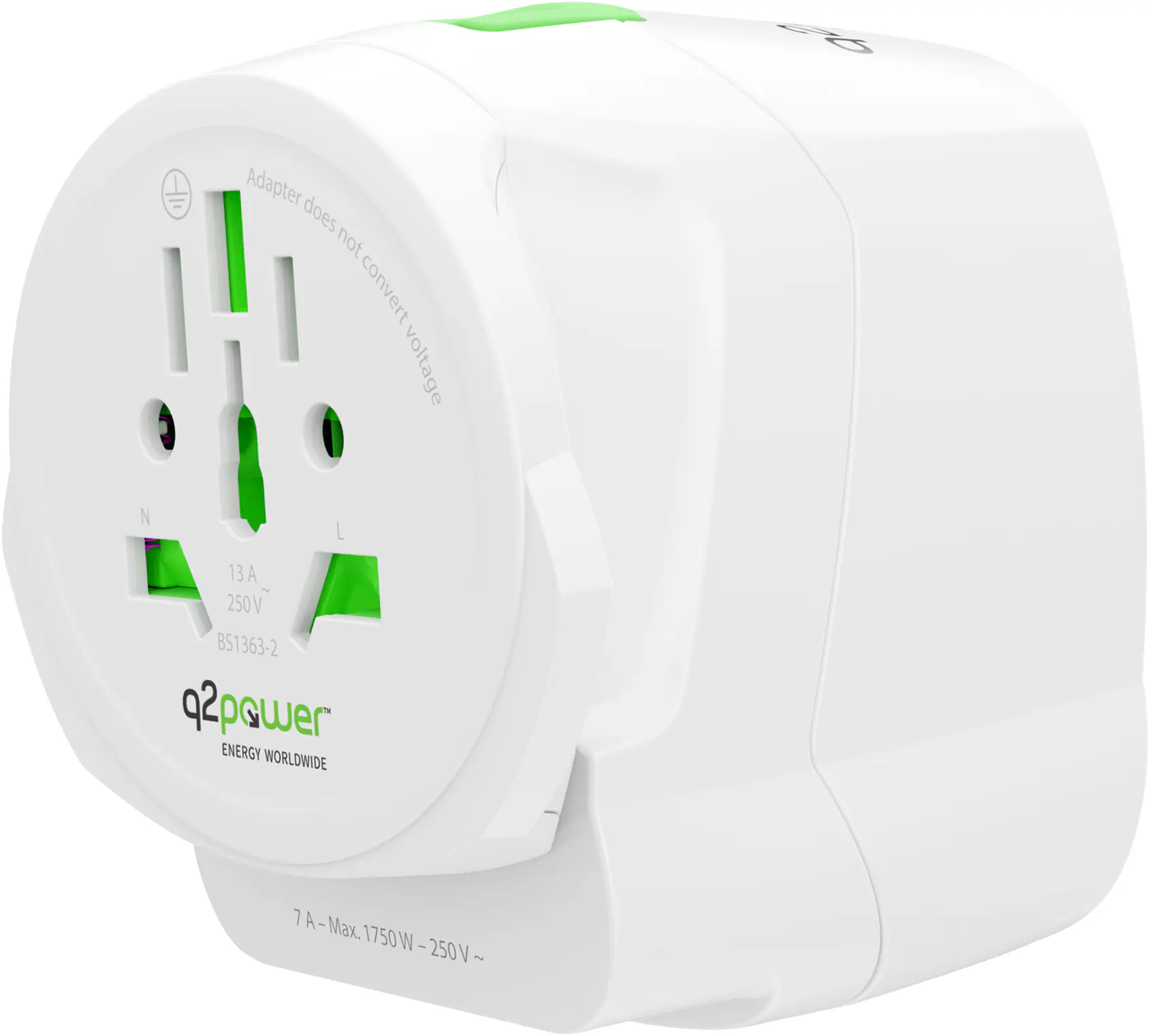 Kopp Reiseadapter Light USB AC World 2-teilig weiß