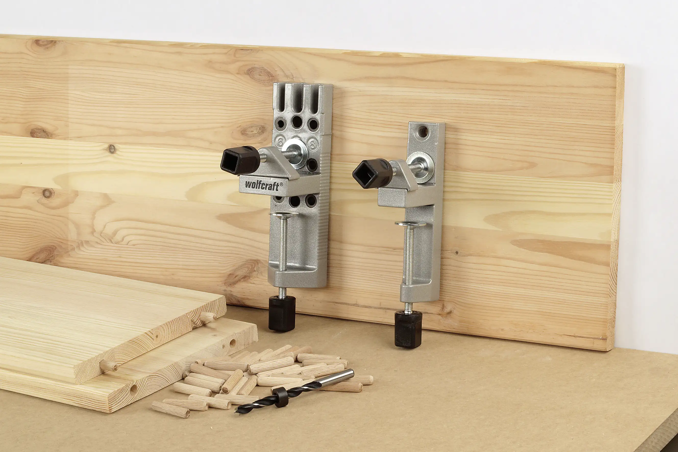 Wolfcraft Holzdübel-Set 6,0 / 8,0 / 10,0 mm