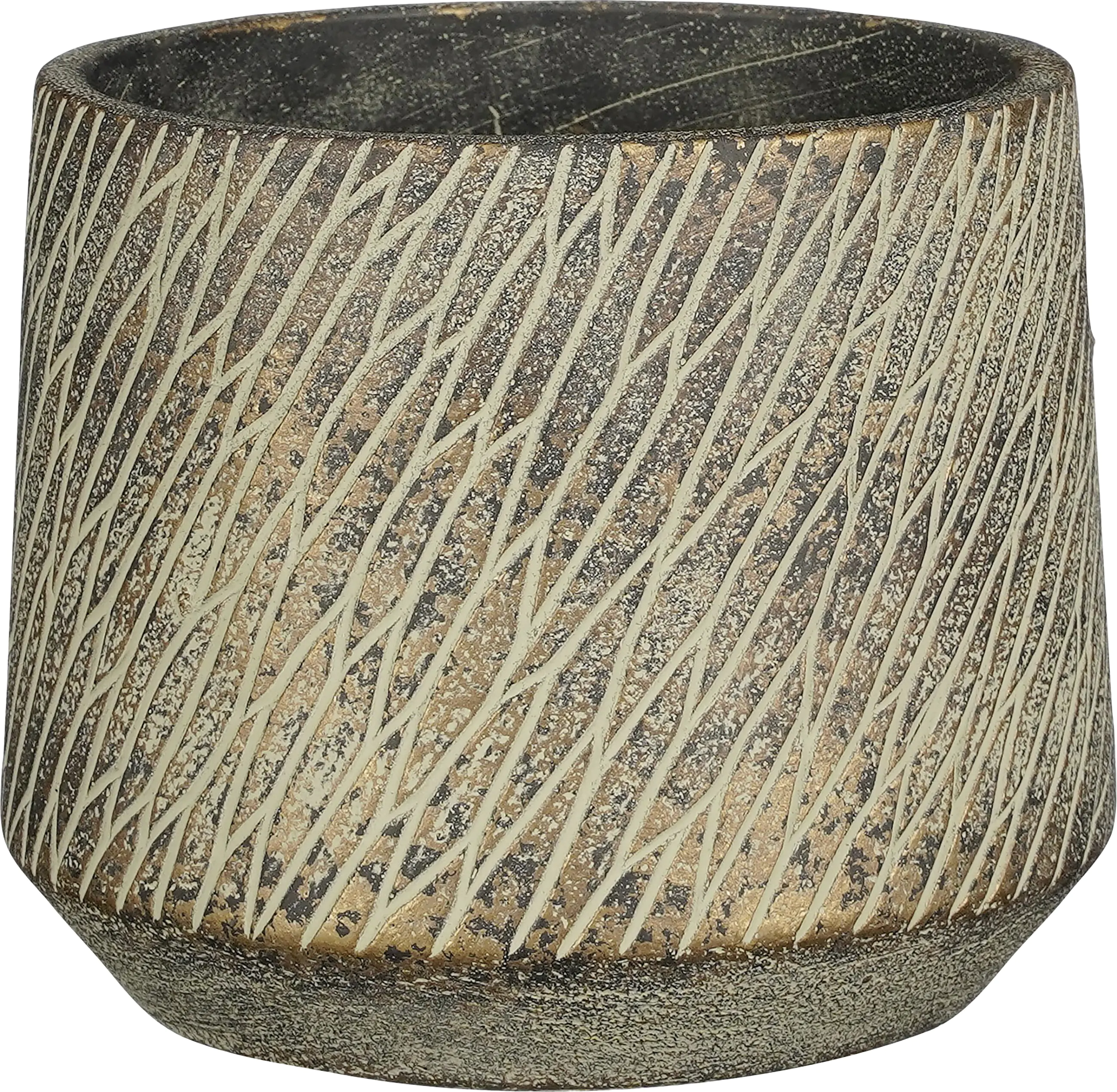 Mica Übertopf Camino  Ø 15 x 12,5 cm dunkelbraun