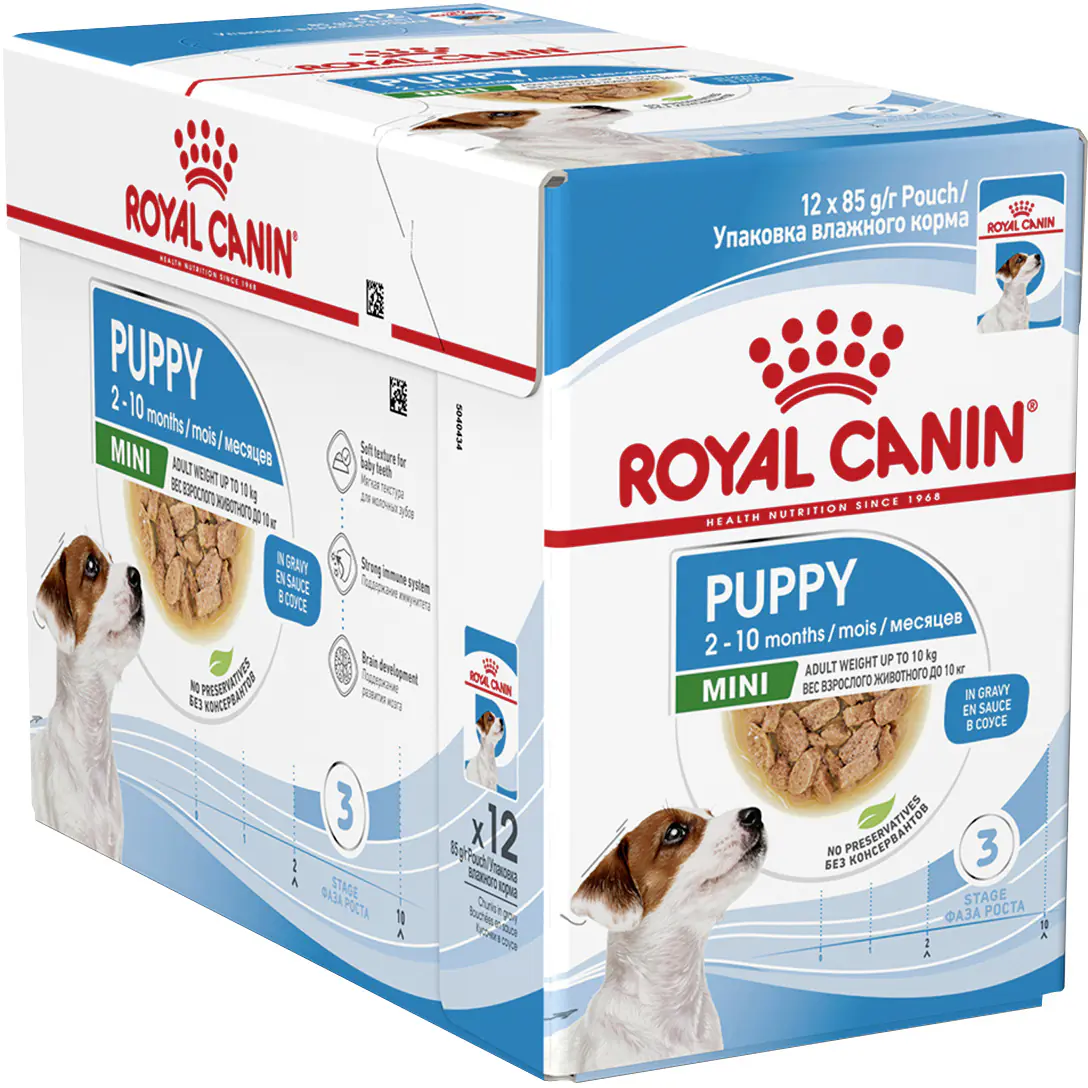 Royal Canin Hundenassfutter Junior 85 g Mini Puppy in Soße