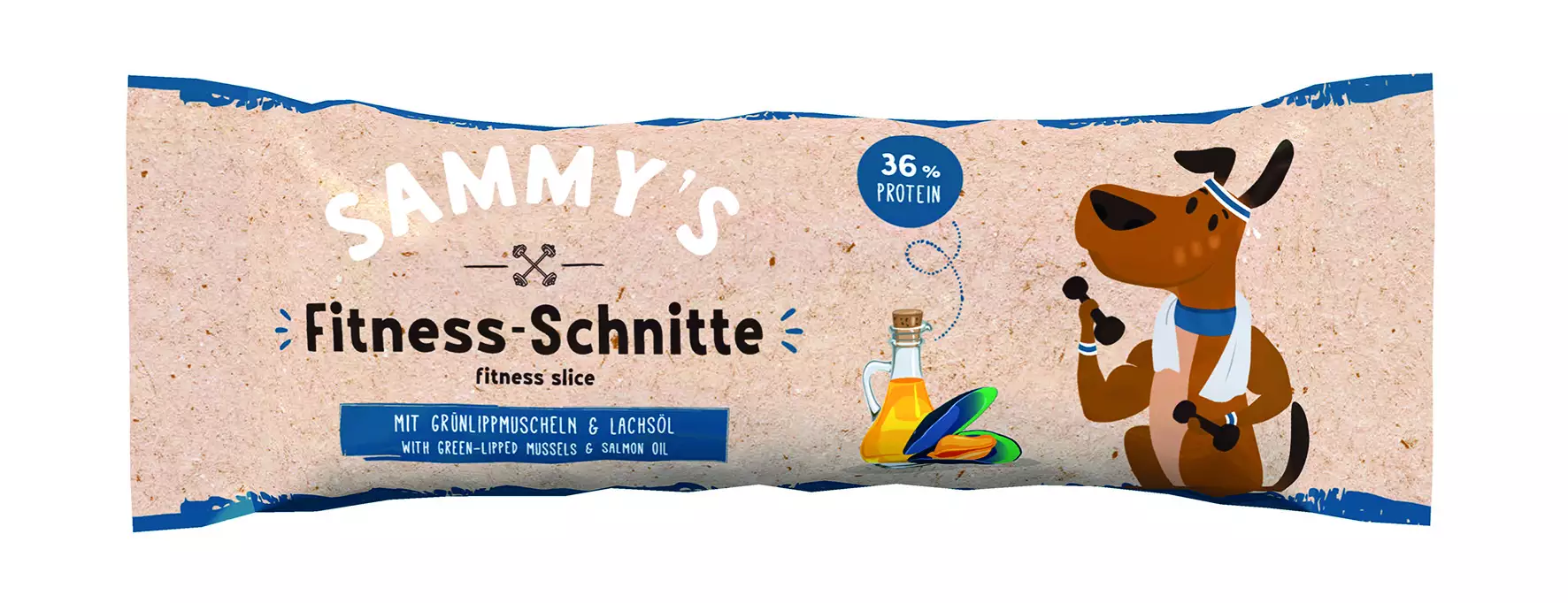 Sammys Fitness Schnitte 25 g mit Grünlippmuscheln und Lachsöl