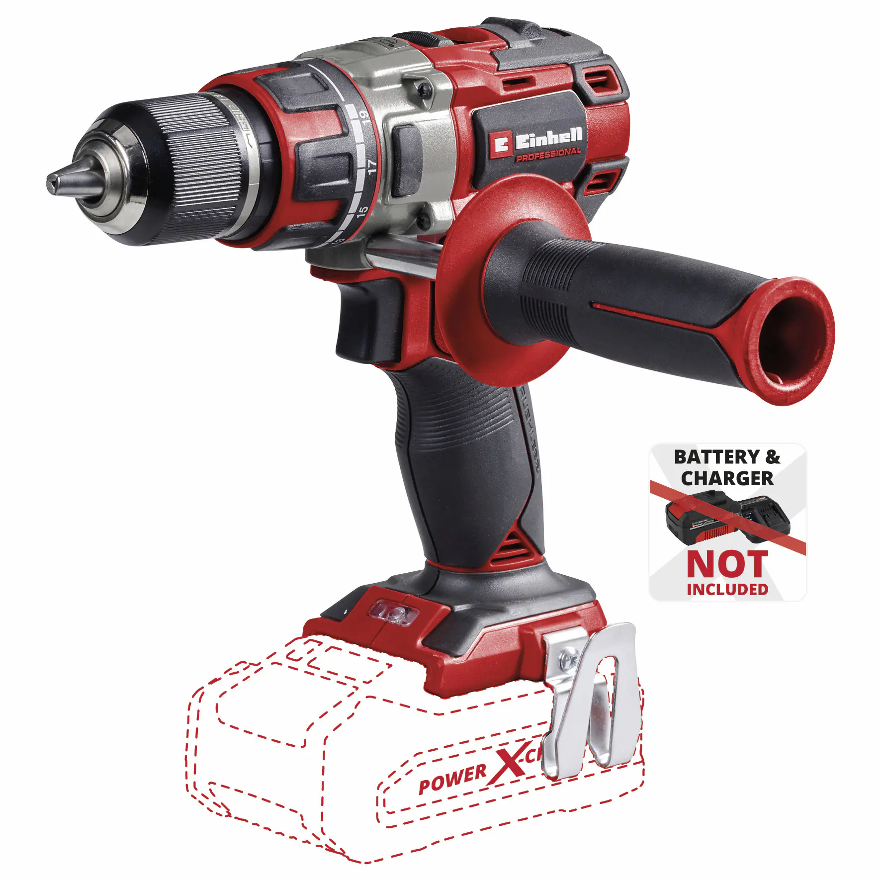 Einhell Professional Akku-Bohrschrauber TP-CD 18/80 Li BL Solo 18 V