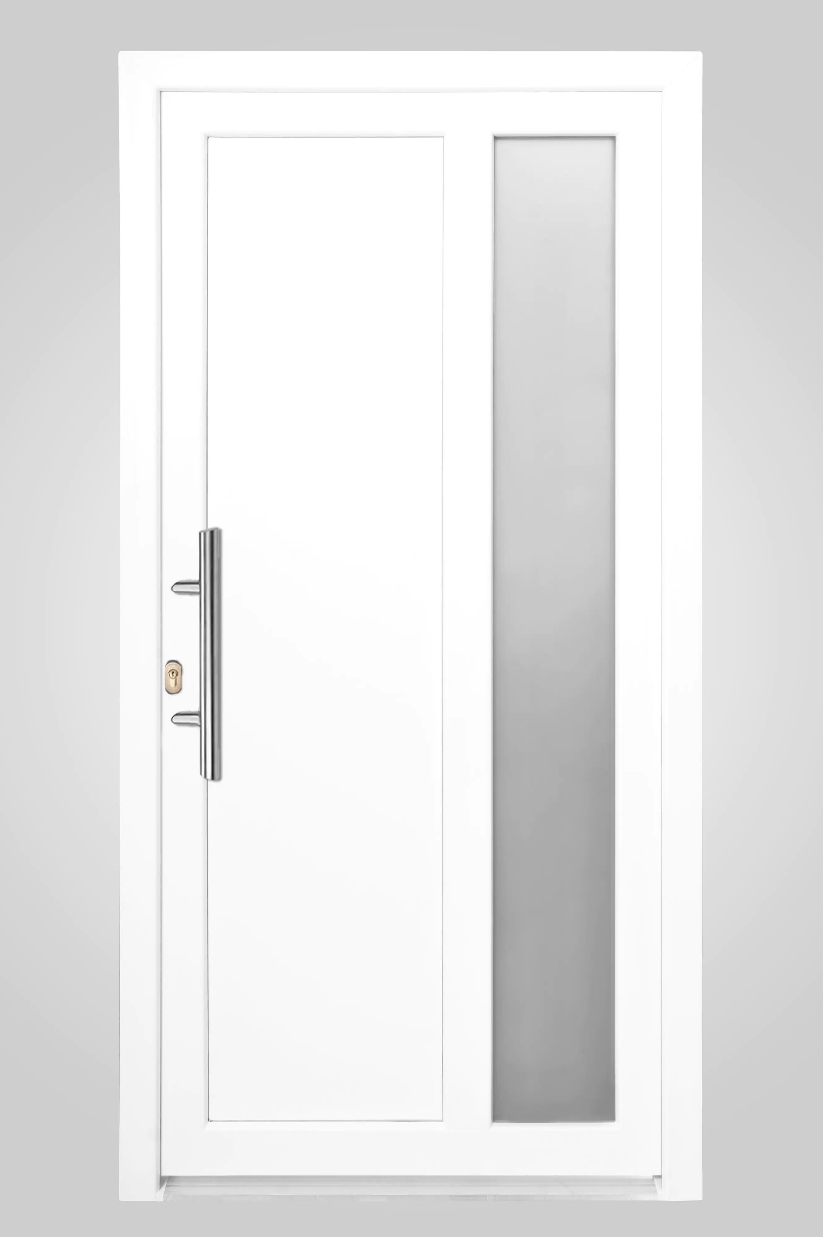 Panto Haustür Modell K 011 DIN links weiß 110 x 210 cm 