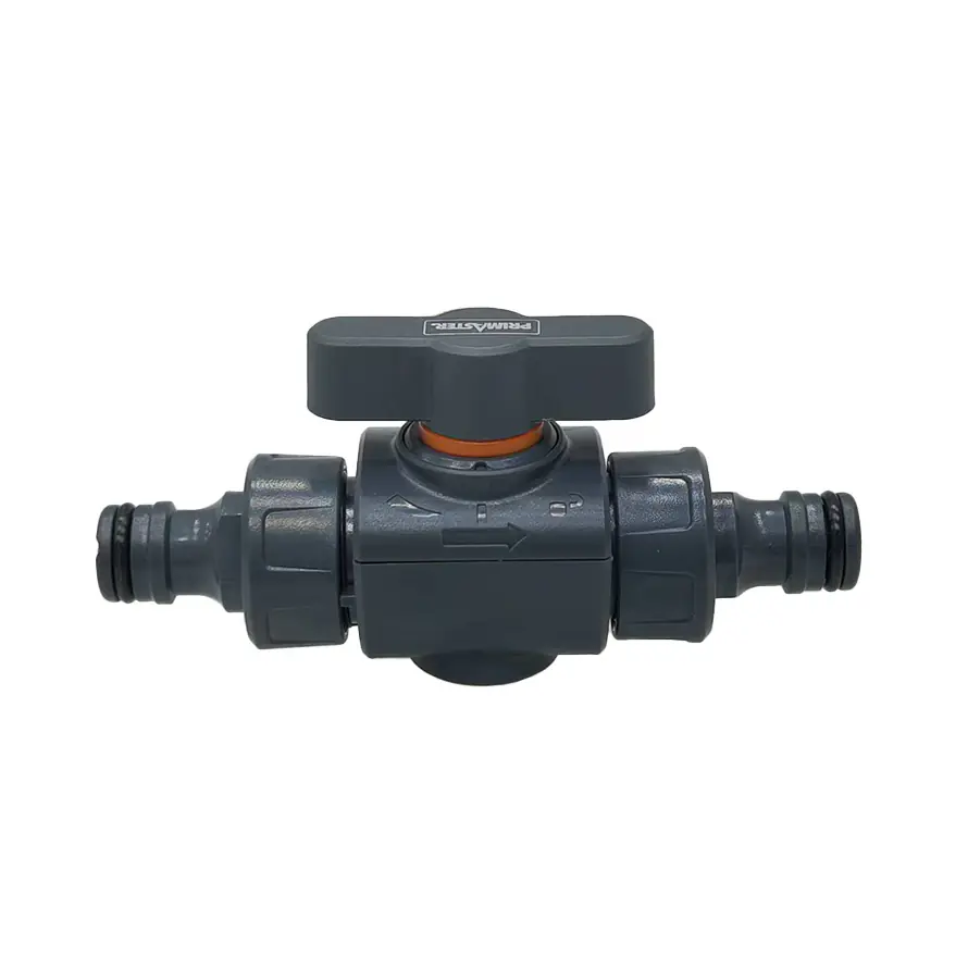 Primaster Wasser-Kupplung Kunststoffschlauchverbinder mit Absperrventil 12,1 cm