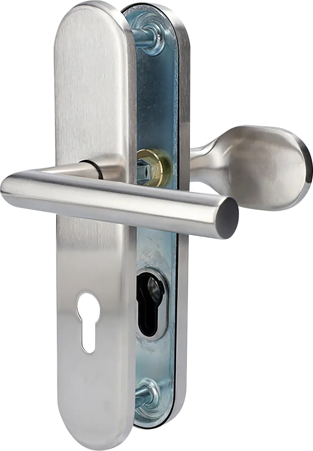 Alpertec Schutzbeschlag Security Moskau Drücker/Knopf 92 mm Kernziehschutz