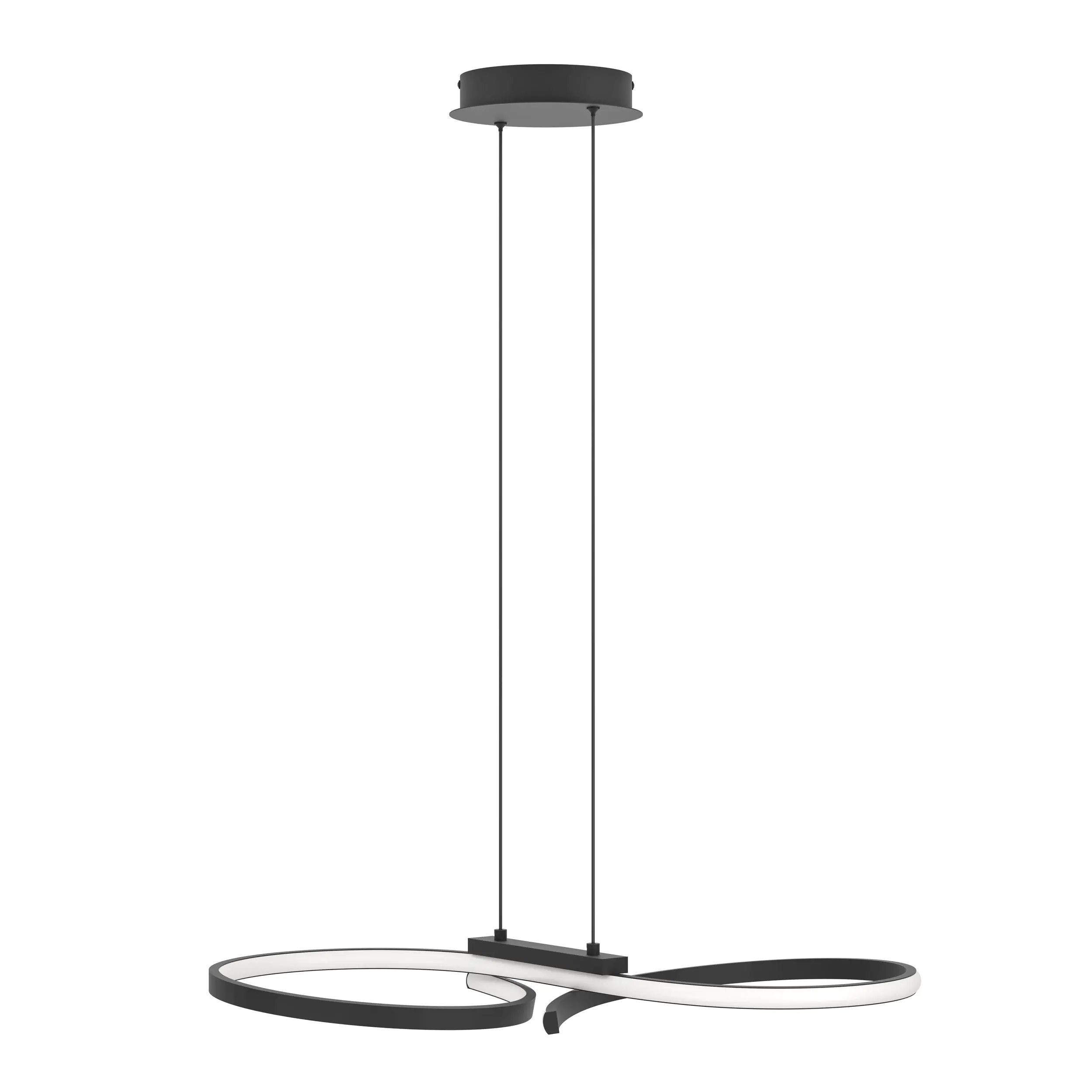 Eglo LED Hängeleuchte Serpins schwarz 66 x 30 x 110 cm