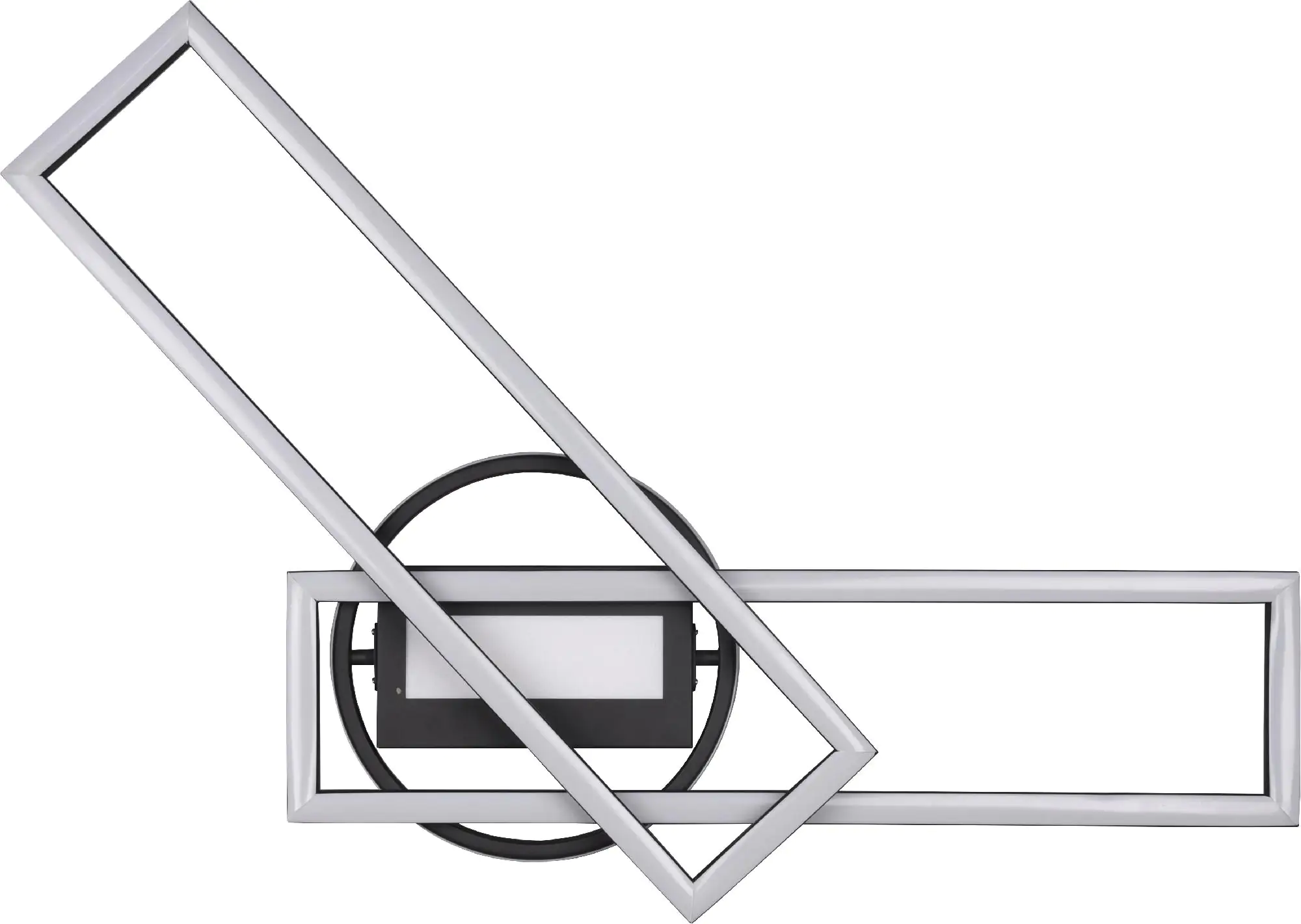 Reality Leuchten LED Deckenleuchte Twister schwarz