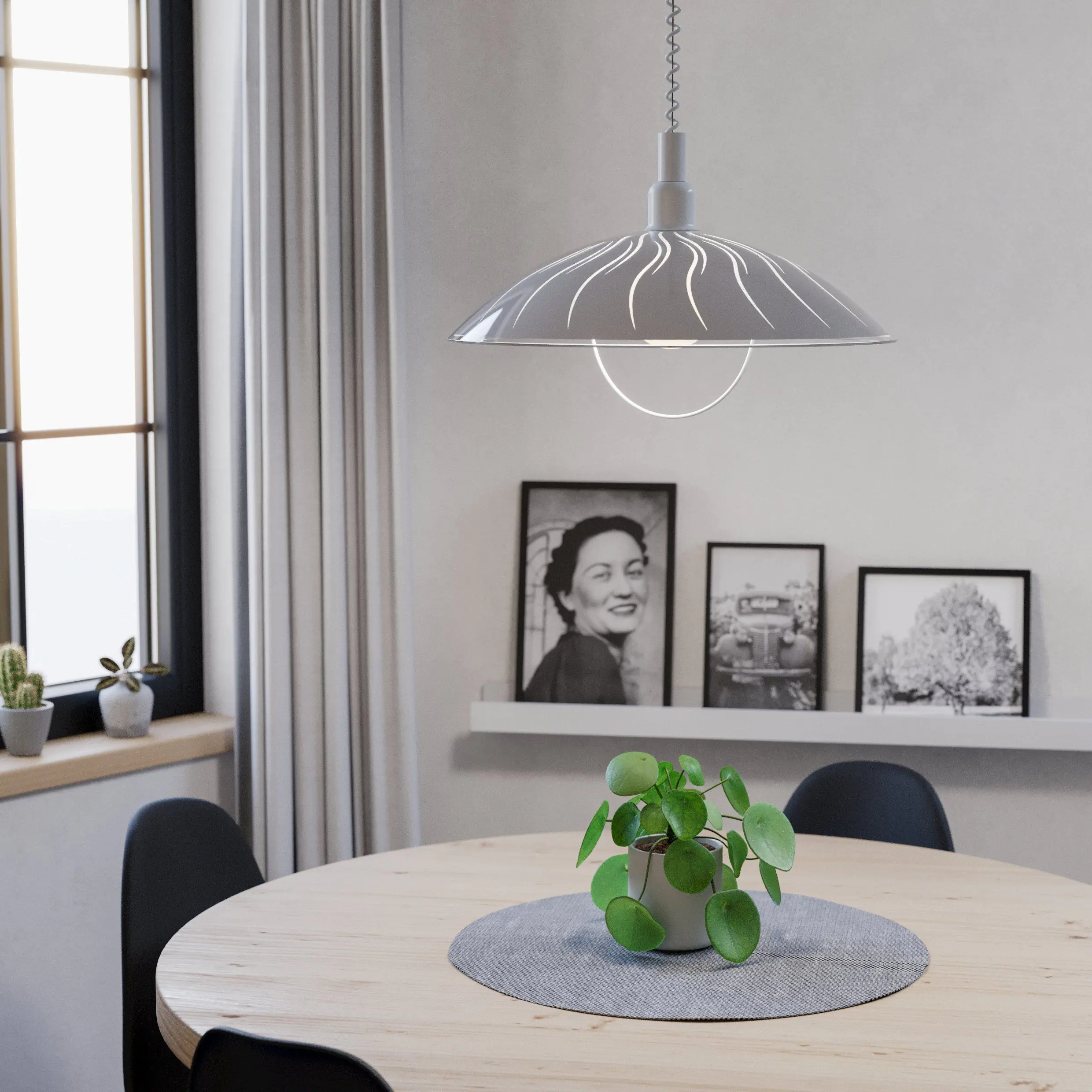 Eglo Pendelleuchte Alvez weiß Ø 42 cm E27, weiß