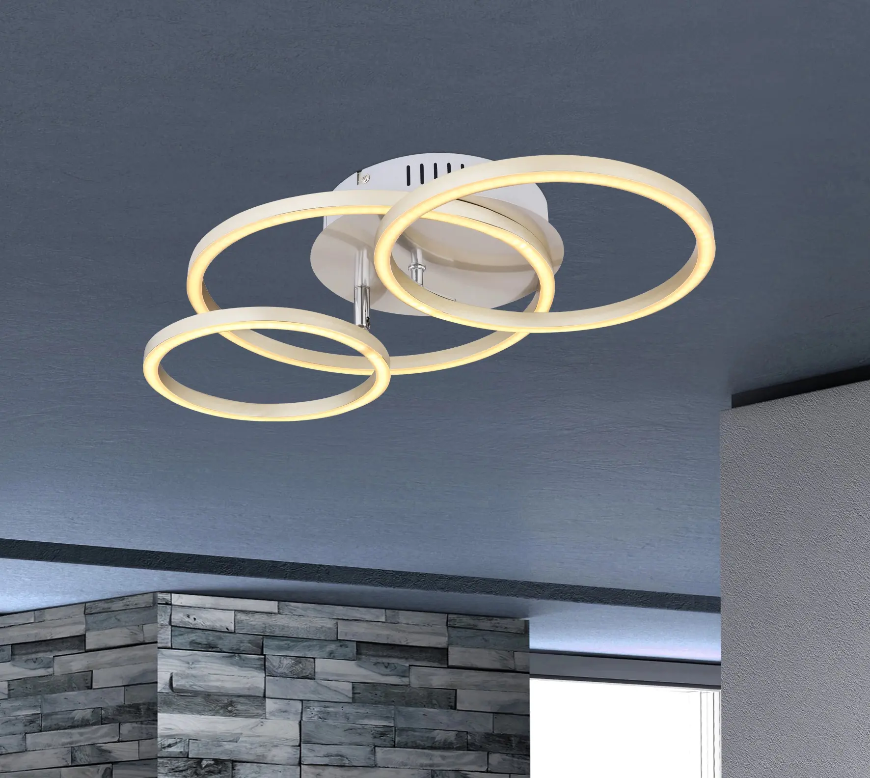 Globo LED Deckenleuchte Kendy 3 Ringe