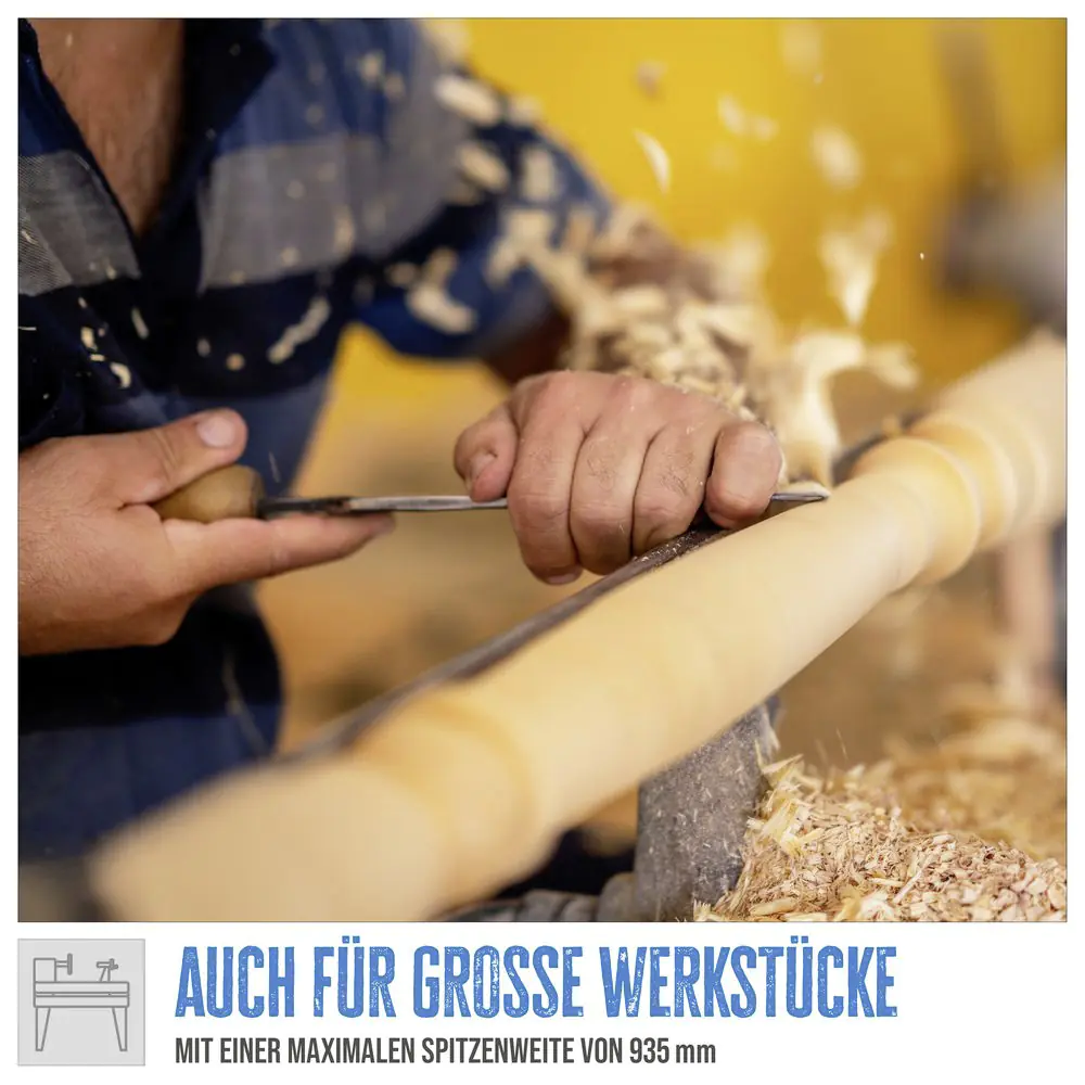 Güde Drechselmaschine GDM 1000 550 W 600-2.100 min-1