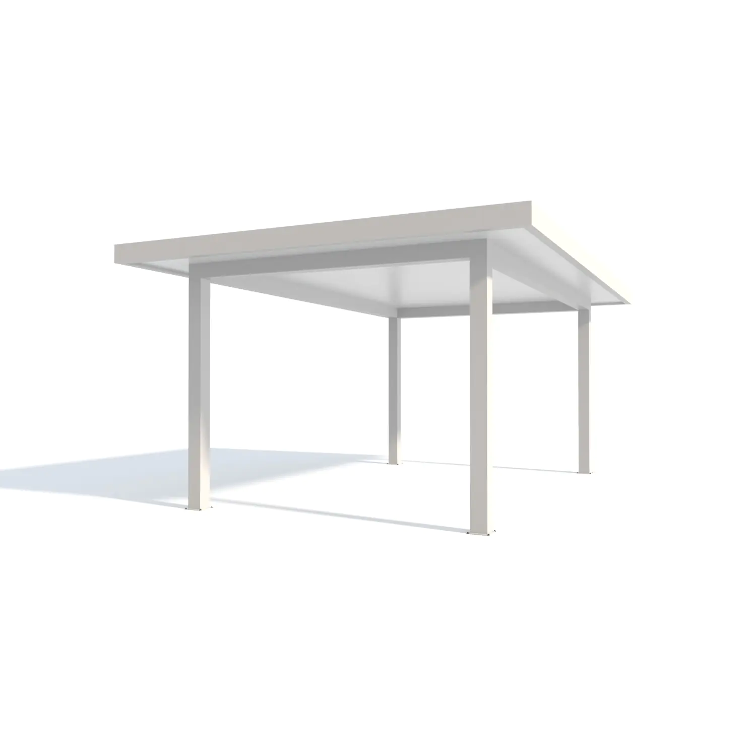 Carport Style 400 x 600 cm weiß