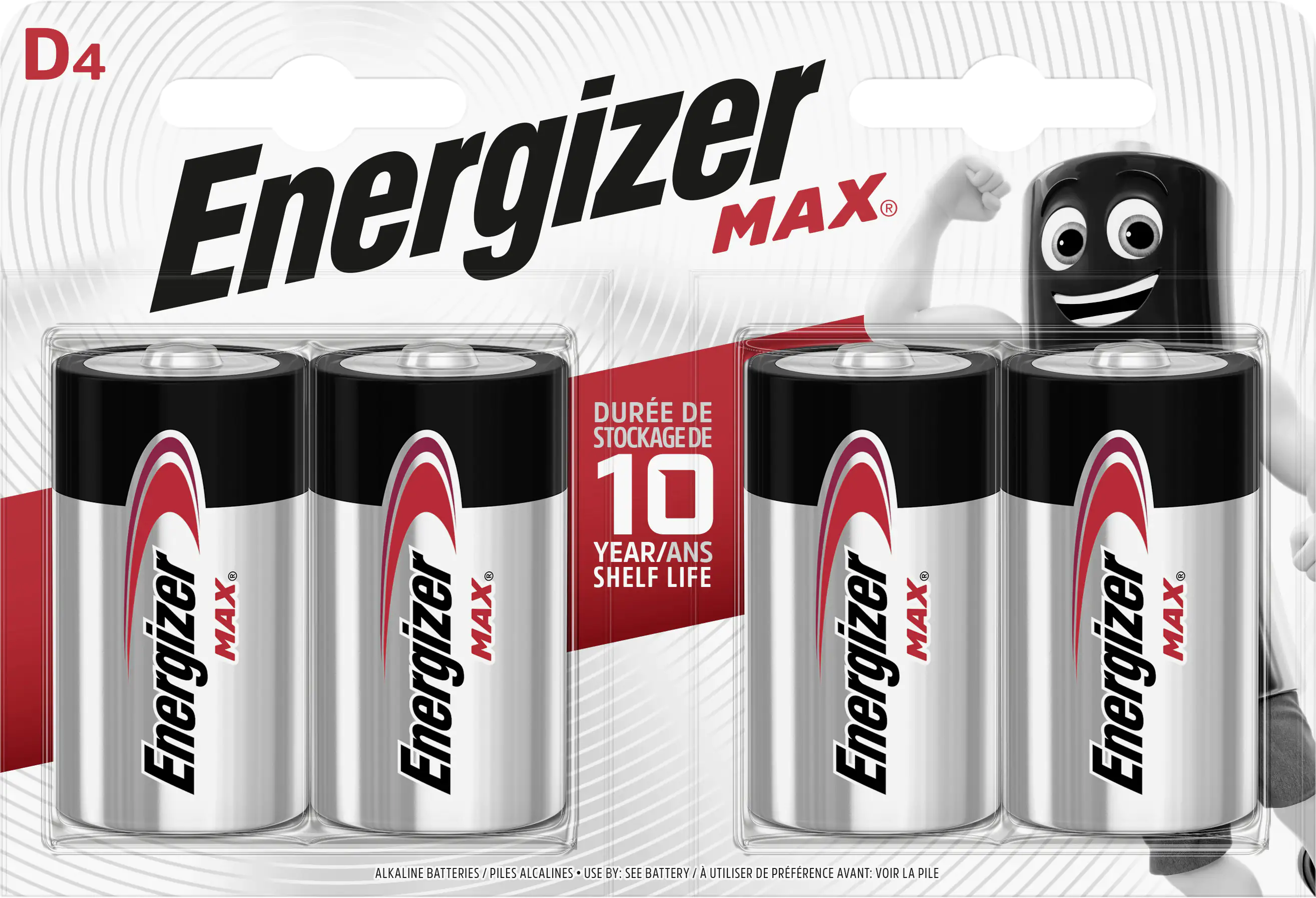 Energizer Alkaline Max Batterie Mono D 1,5 V, 4er Pack