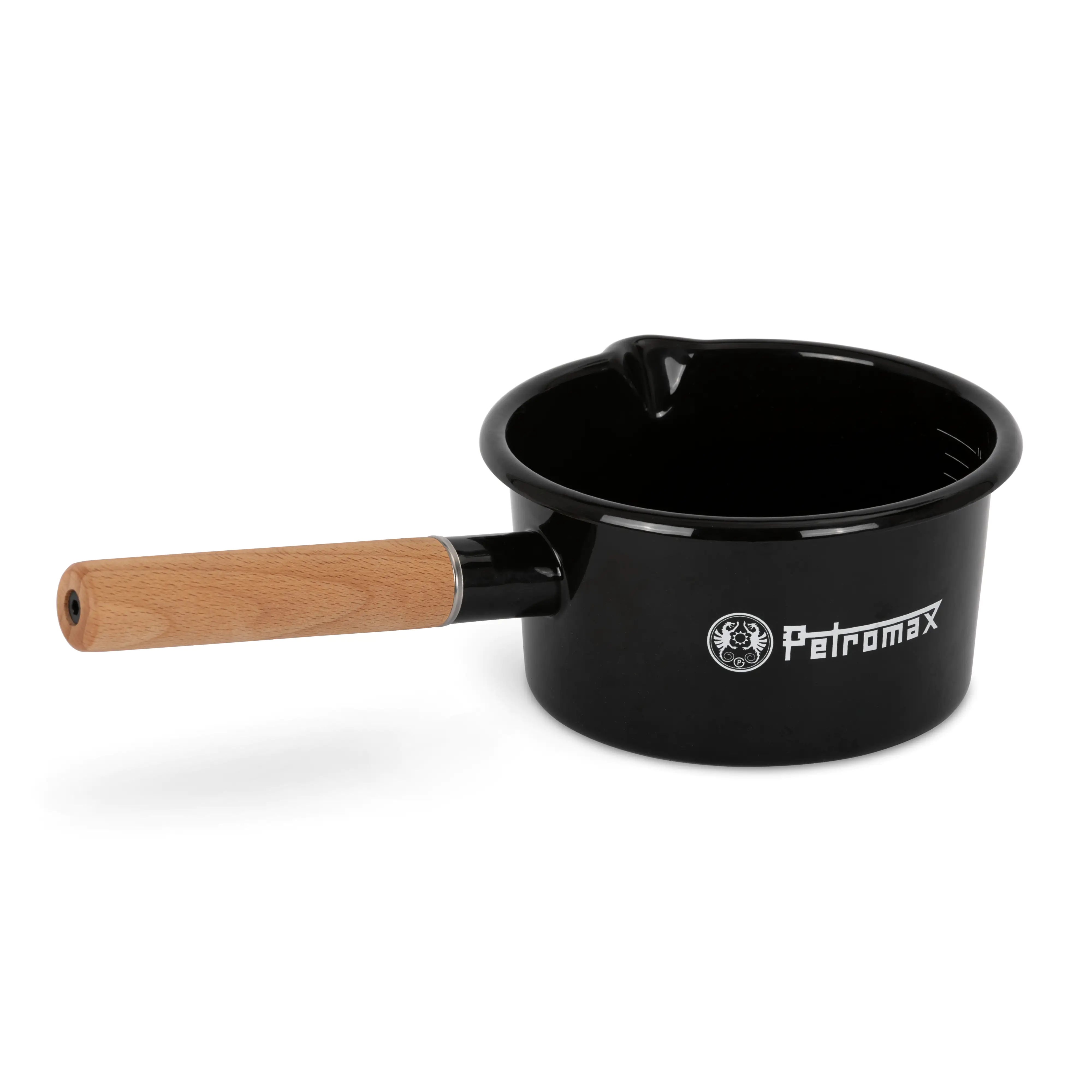 Petromax Stieltopf Emaille 1 Liter schwarz