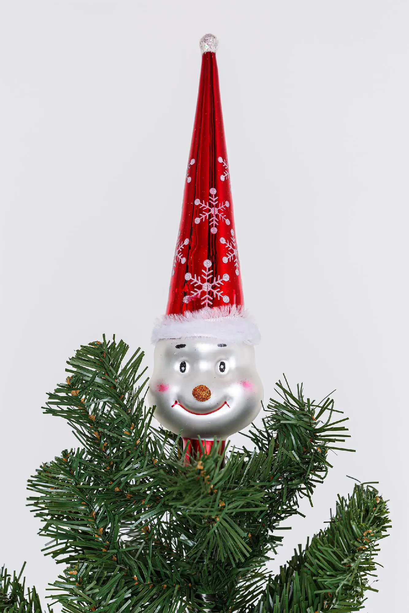 Kaemingk Weihnachtsbaumspitze rot weiß