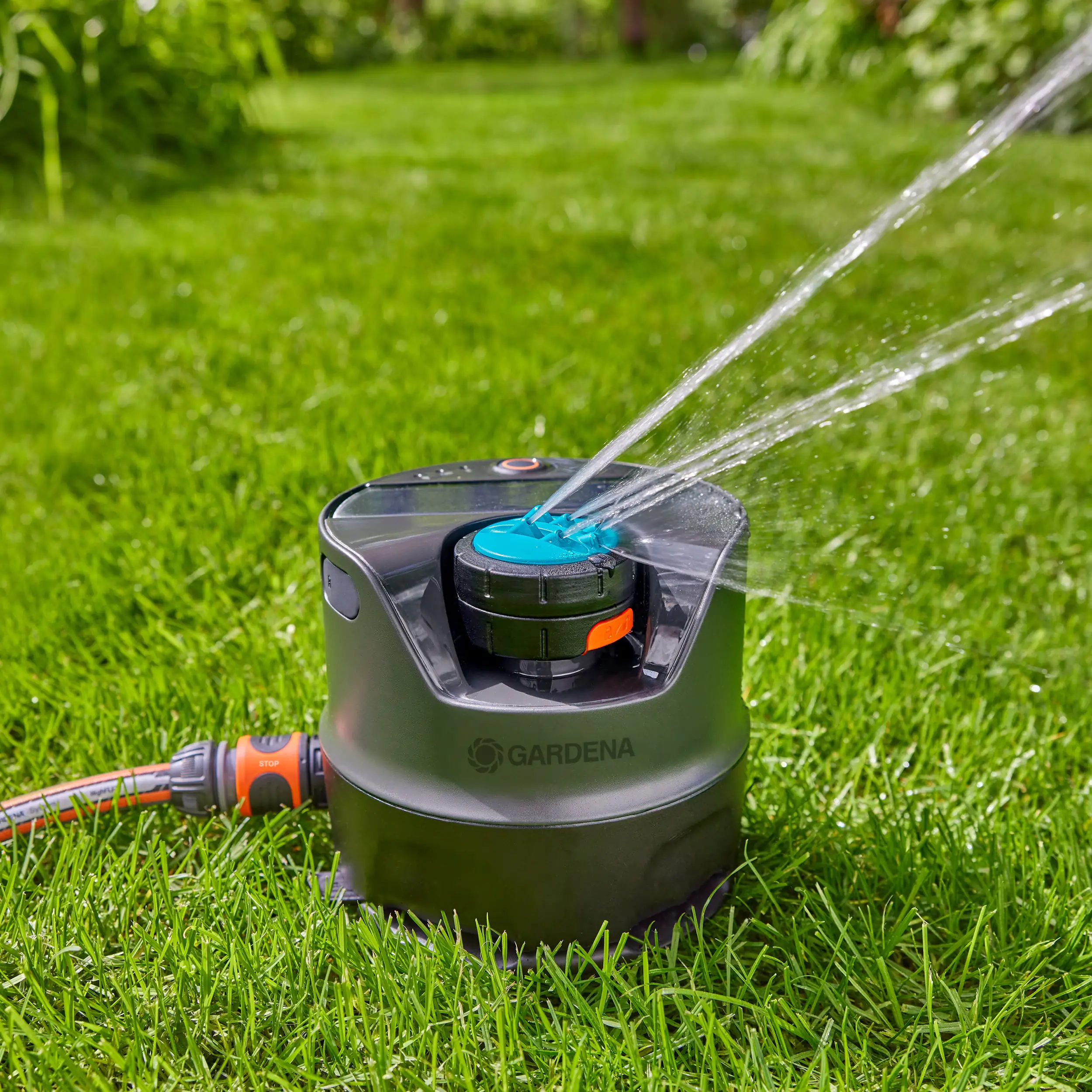 Gardena Bewässerungssystem AquaPrecise für Rasen solarbetrieben