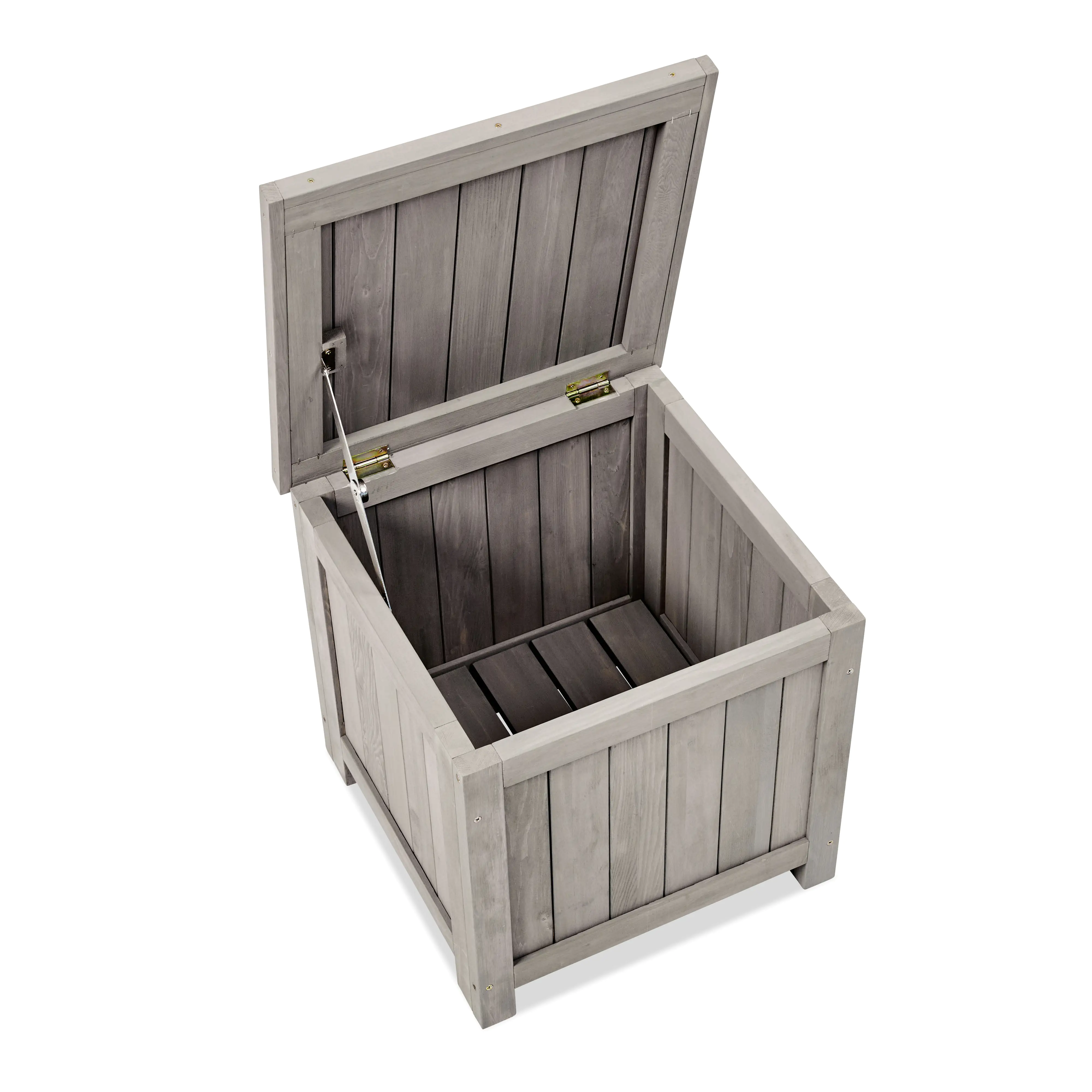 Butenkist Balkonbox Hille Holz mit Klappdeckel 45 x 45 x 45 cm