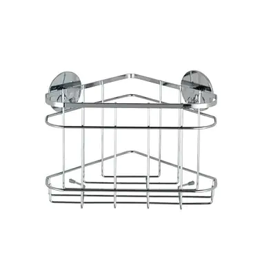 Wenko Eckablage Edelstahl, Turbo-Loc