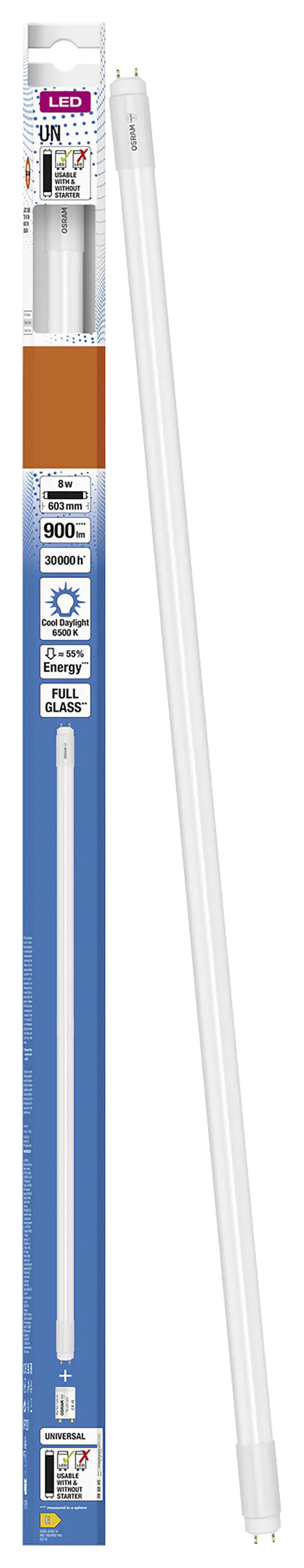 Osram LED Röhre 60 cm G13 8 W kaltweiß