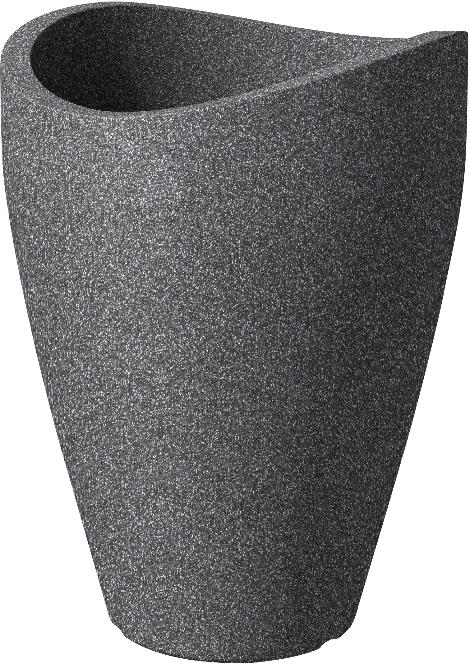 Scheurich Übertopf Wave Globe High Ø 67 x 70 cm schwarz granit