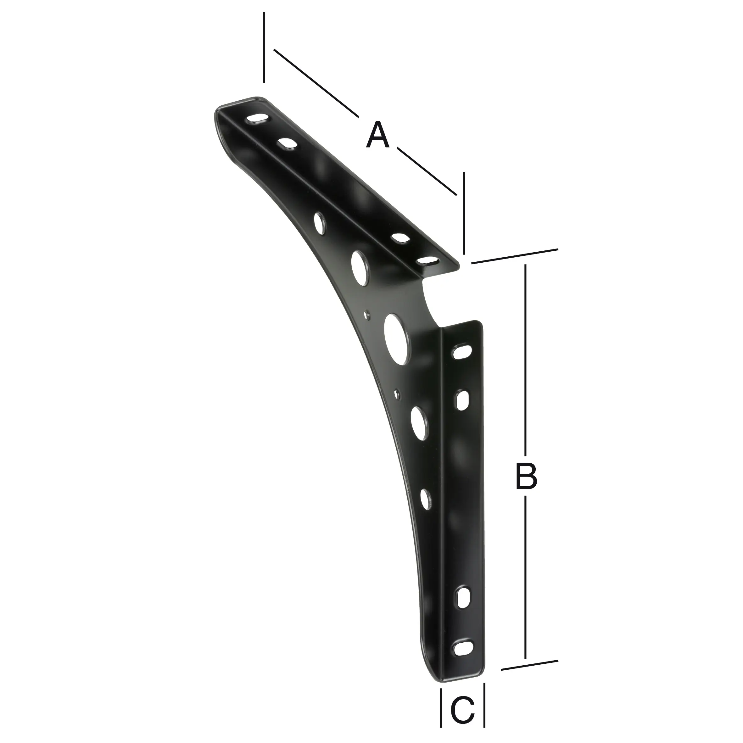 Vormann Delta Line Konsolen schwarz  30 x 30 cm