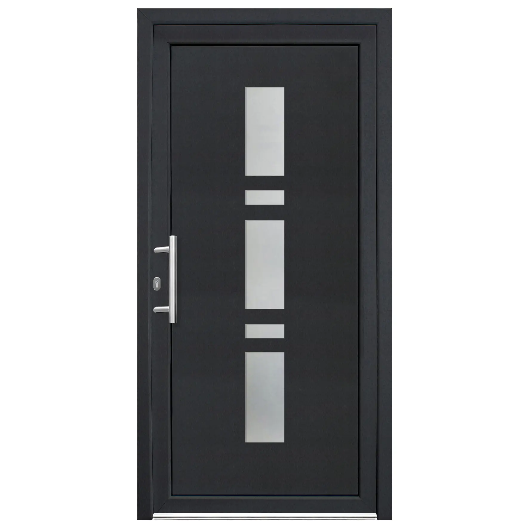 Panto Haustür Modell K017 DIN links weiß/anthrazit 110 x 210 cm