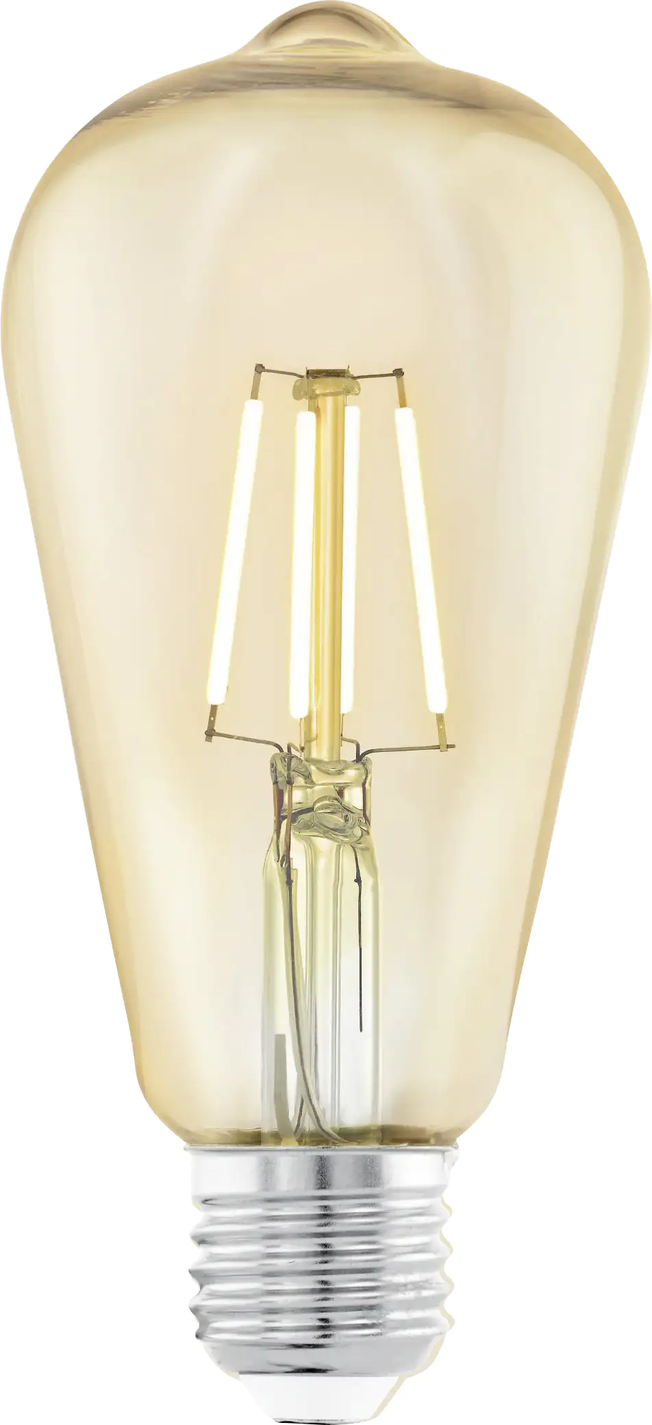 Eglo LED Leuchtmittel ST64 E27 Edisonform 4 W warmweiß amber