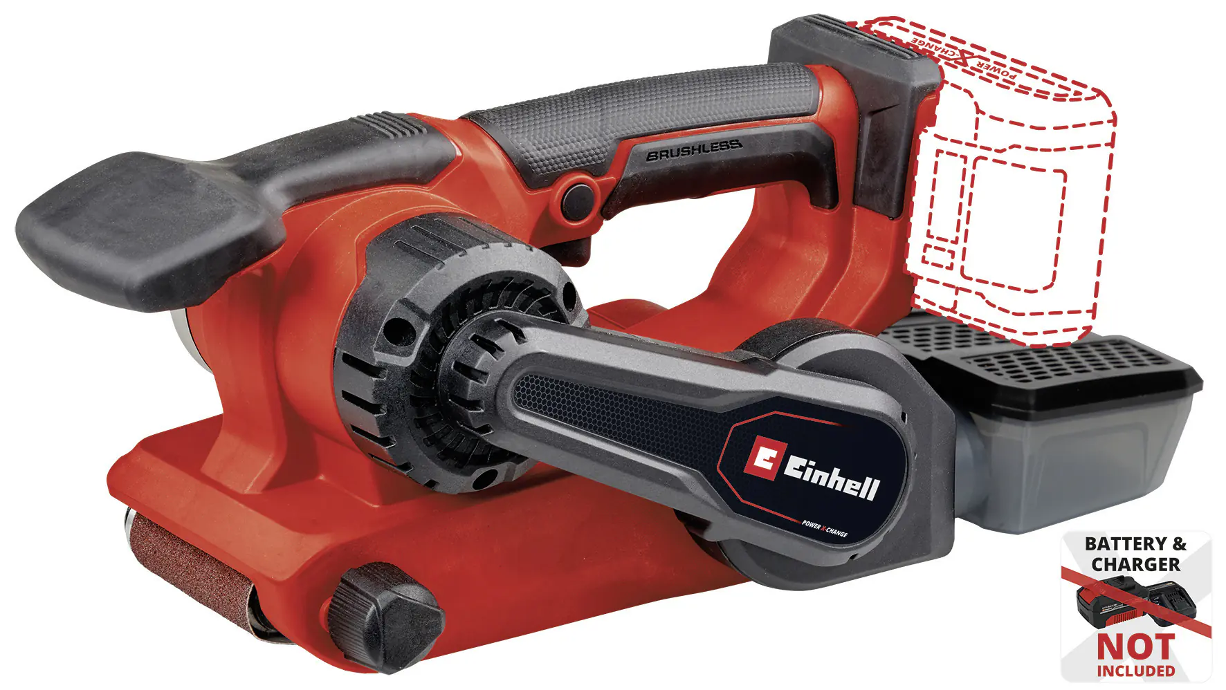 Einhell Akku-Bandschleifer TP-BS 18/457 Li BL Solo 18 V